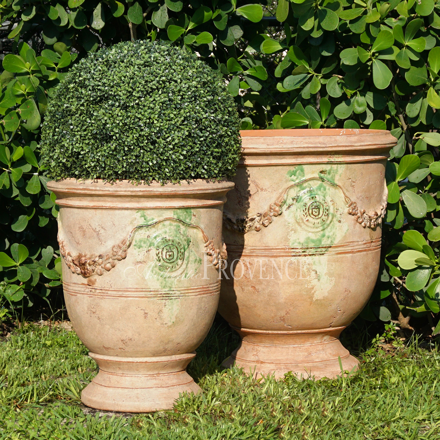 French Antiqued Terre Cuite Pot