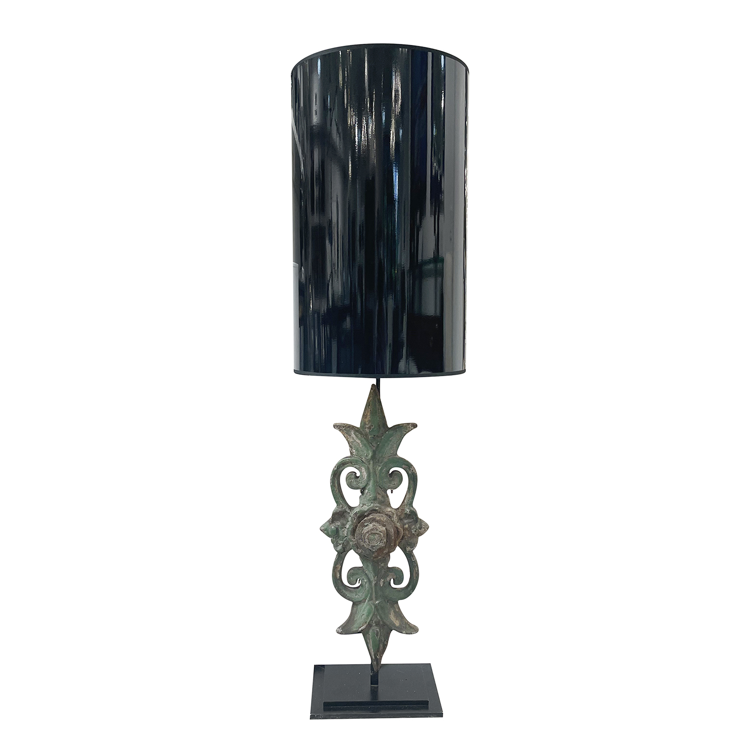 19th Century French Sculptural Iron Floor Lamp – Antique Light