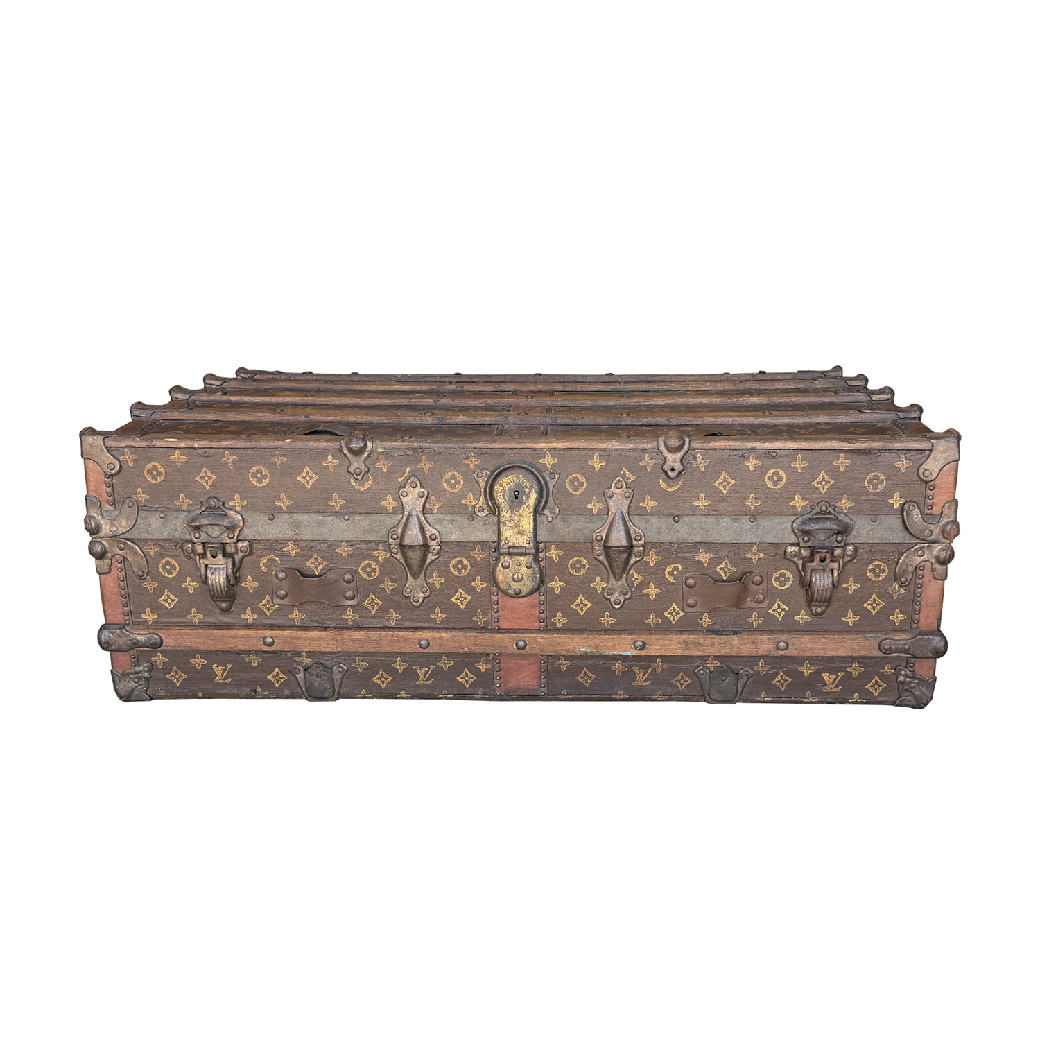 Trunk in Louis Vuitton Style Pattern