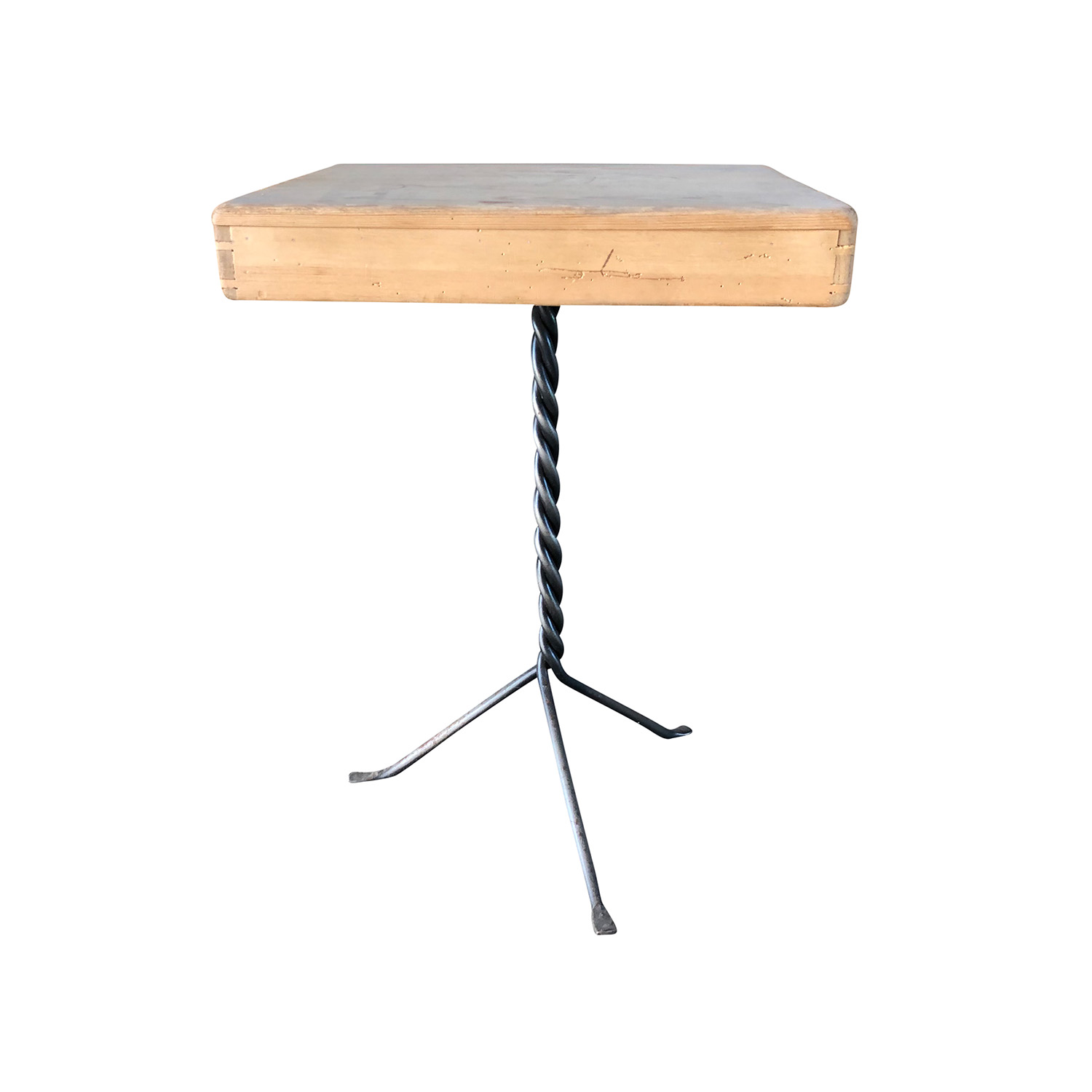 21st Century Belgian Side Pinewood Table – Single Iron Serving Table