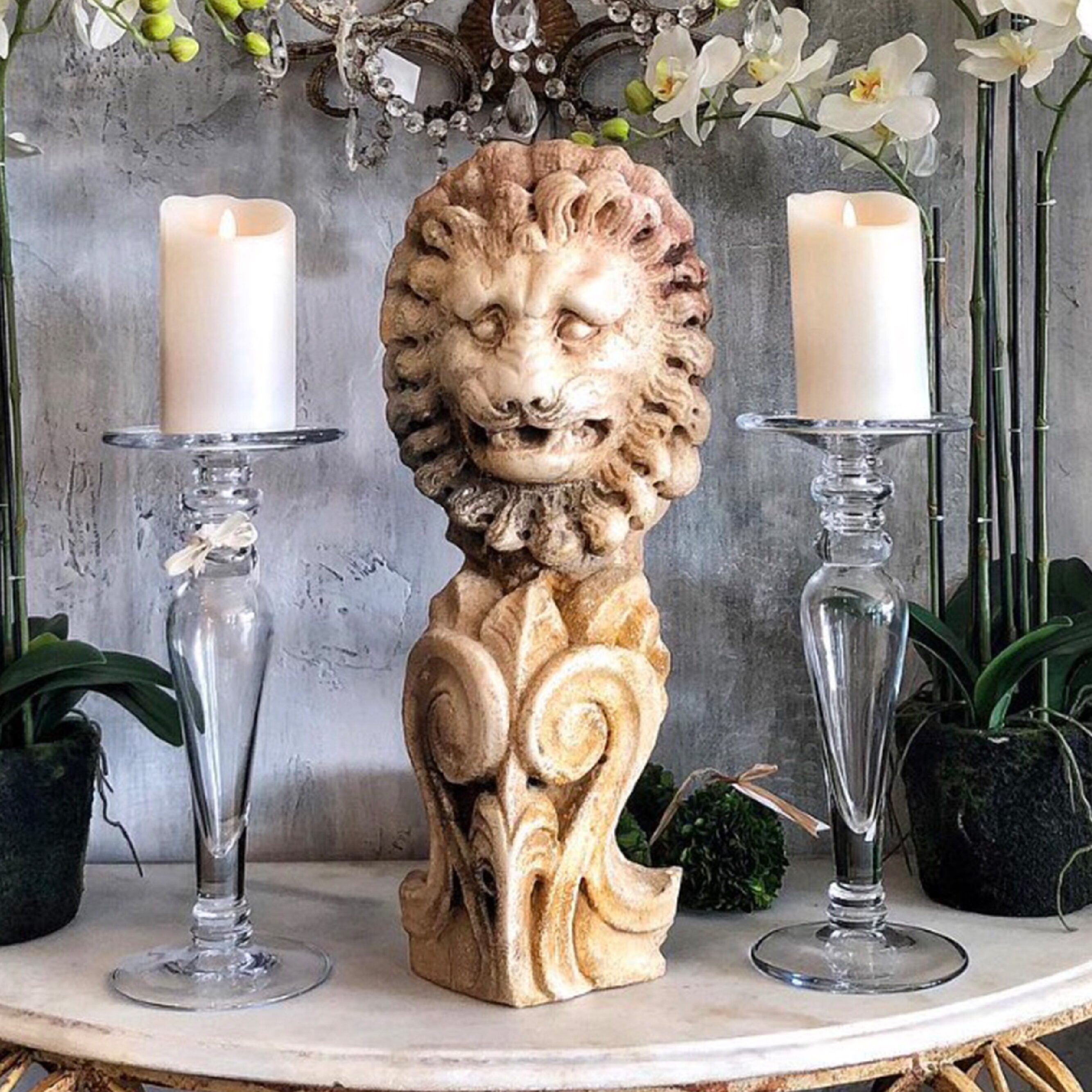 Architectural Lion Head