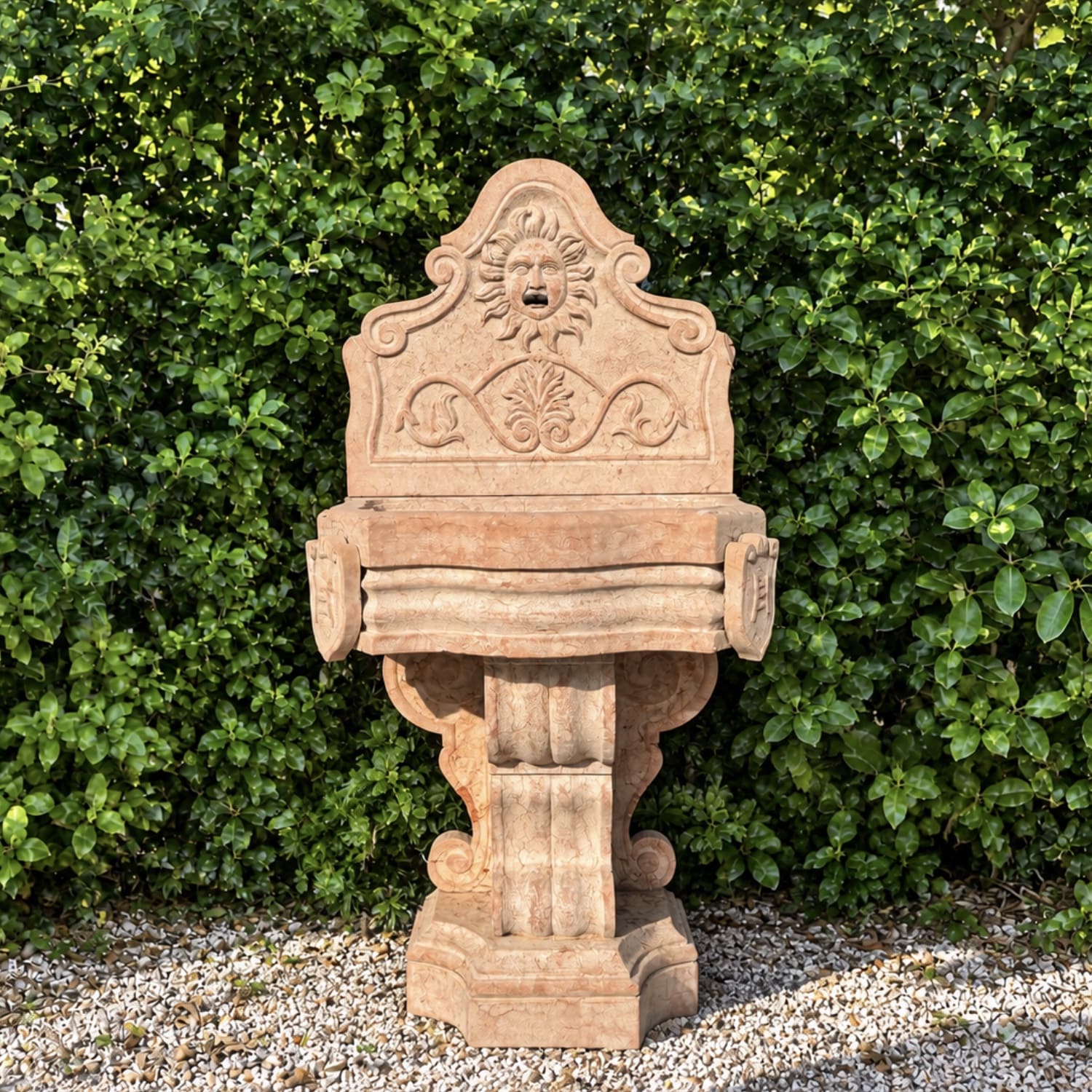 19th Century Renaissance Style Marble Italian Wall Fountain
