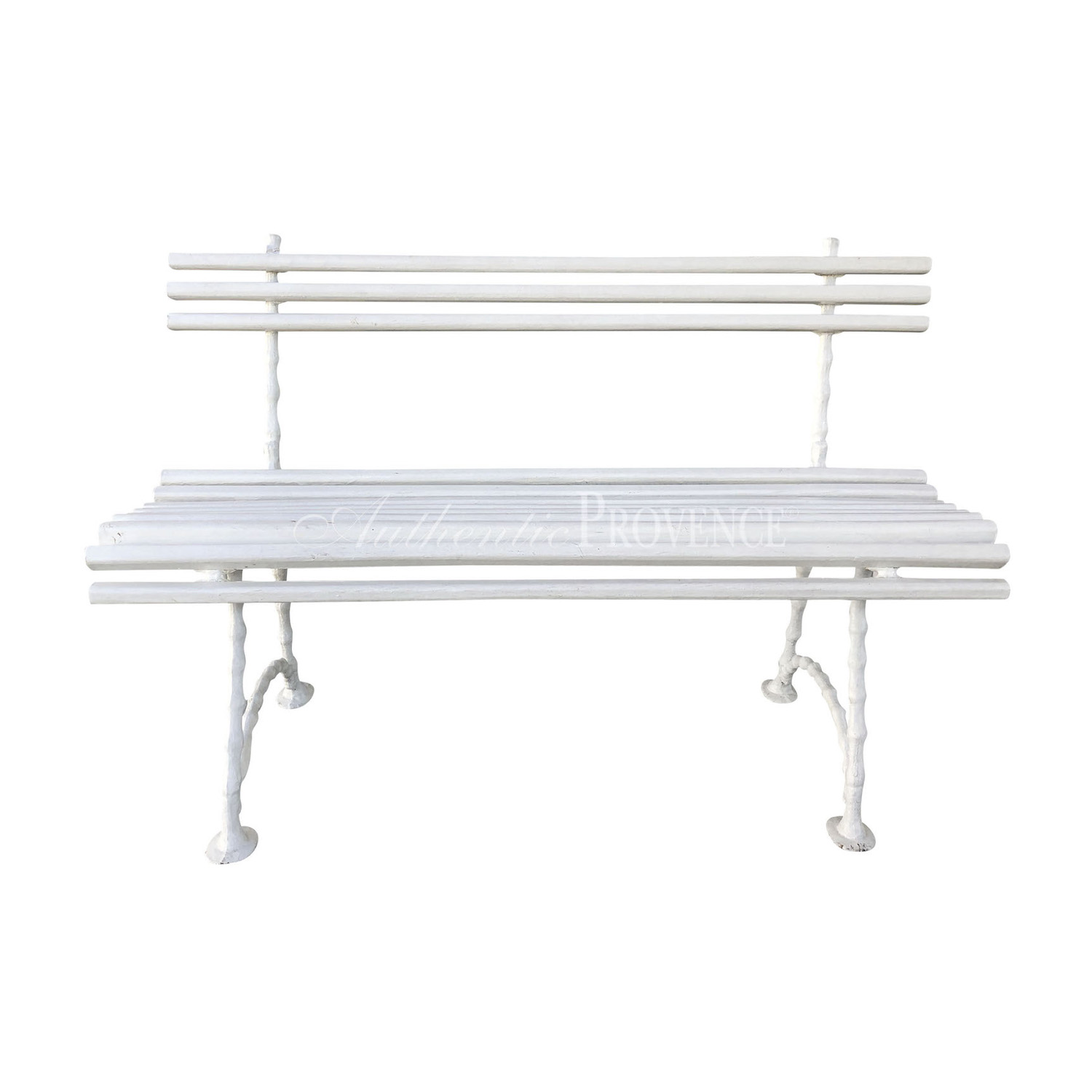White Swedish Garden Bench