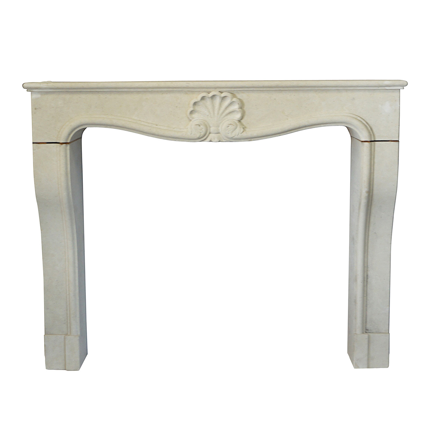 French Limestone Fireplace Surround Shell