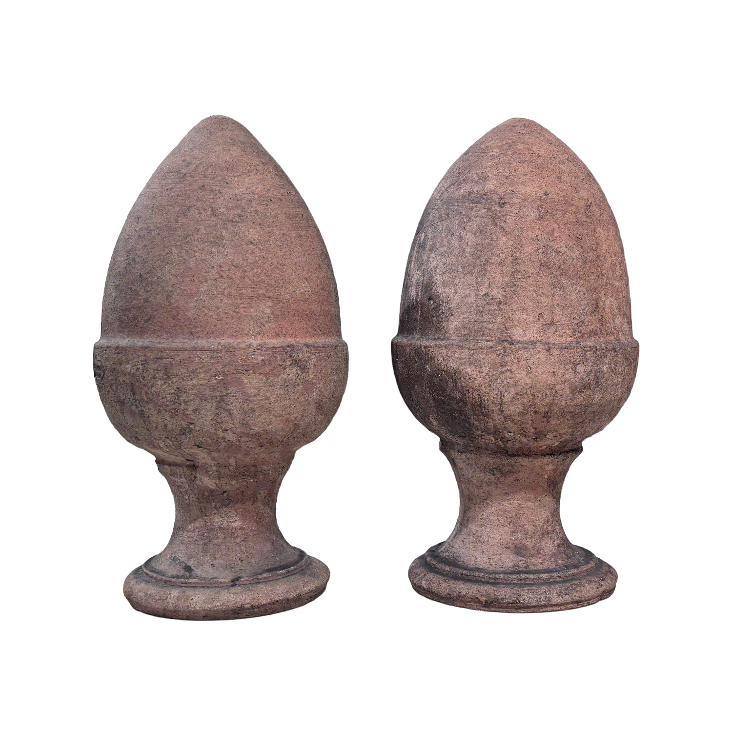 Pair of Tuscan Pine Cones Garden Finials