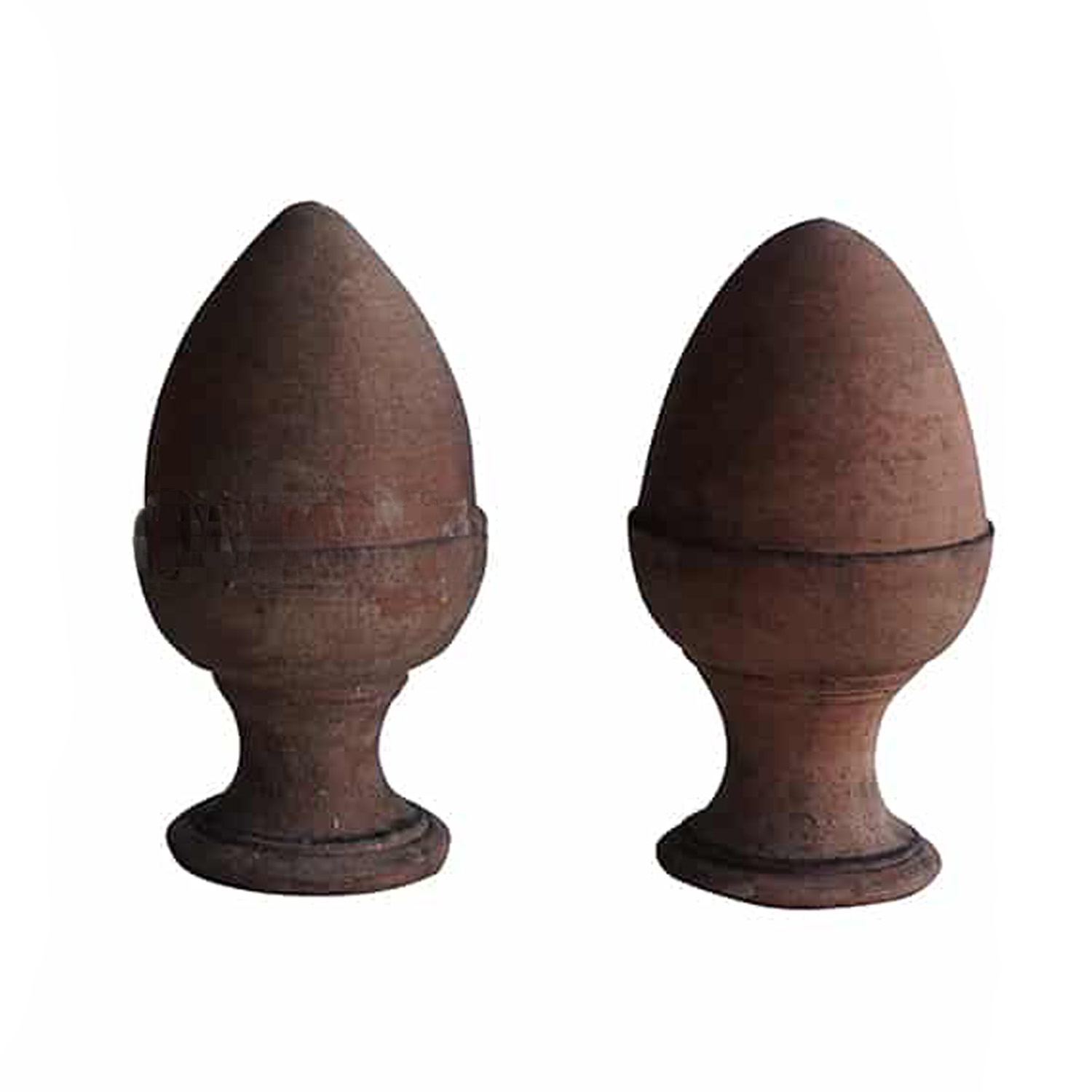 Pair of Tuscan Pine Cones Garden Finials