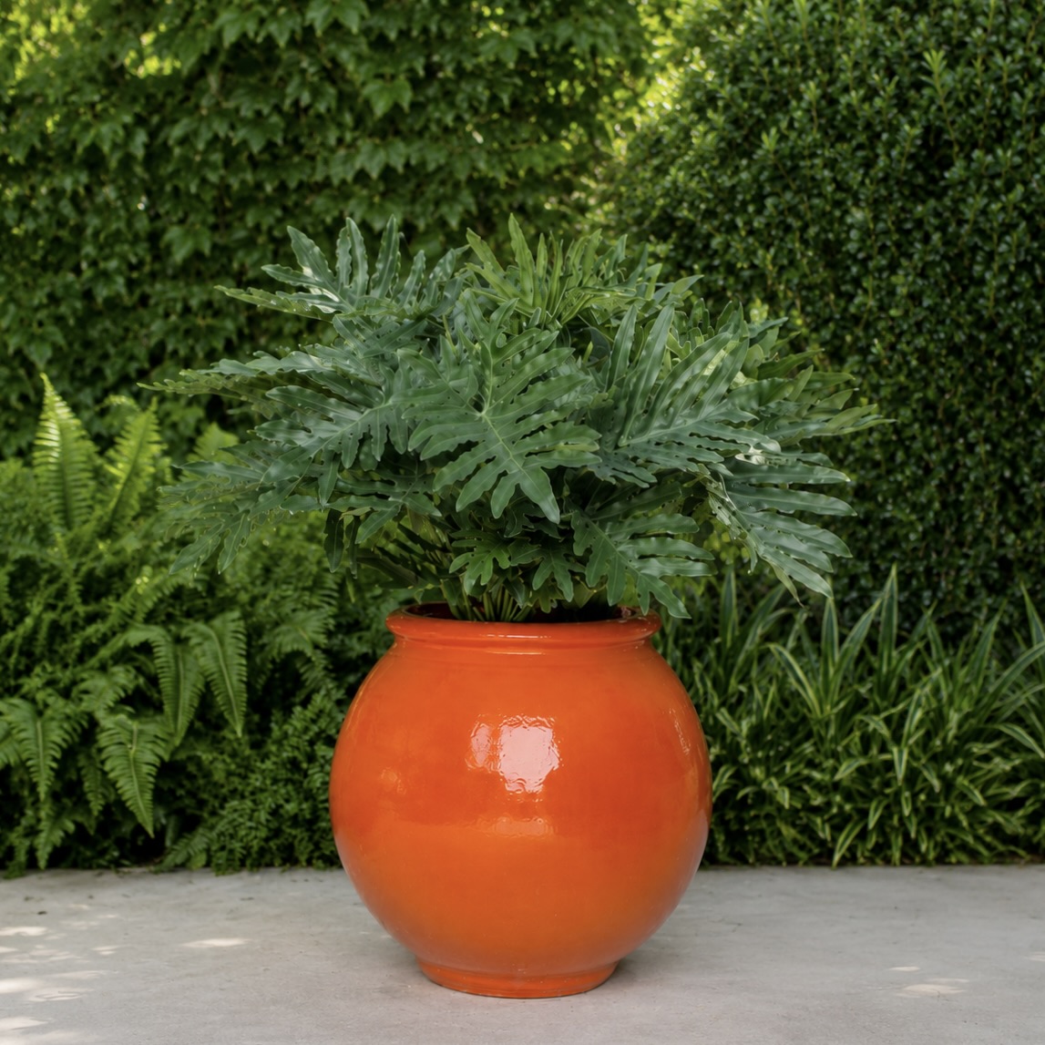 Large Orange Garden Planter in Terracotta from Anduze, Provence