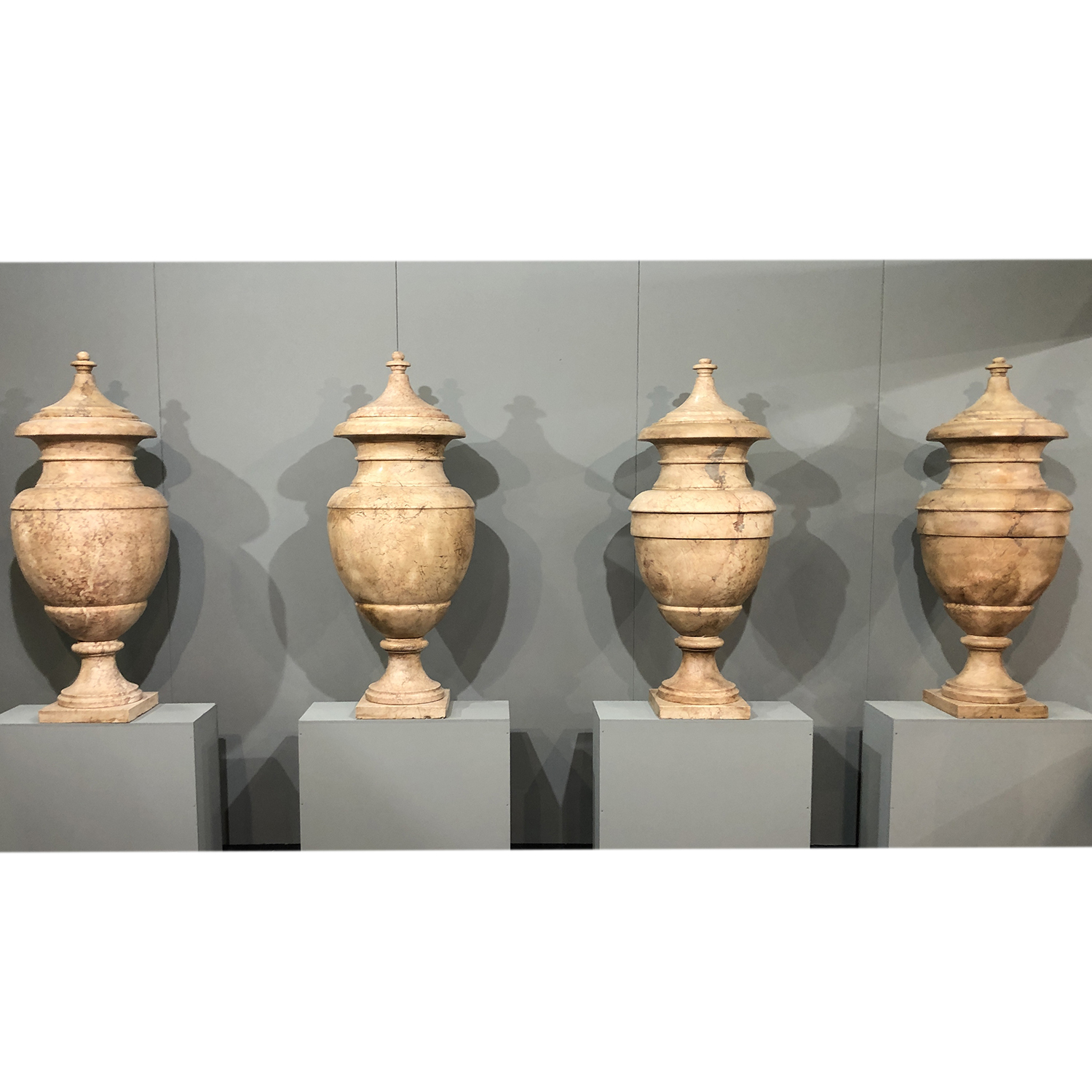 Set of Late 19th Century Marble Urns