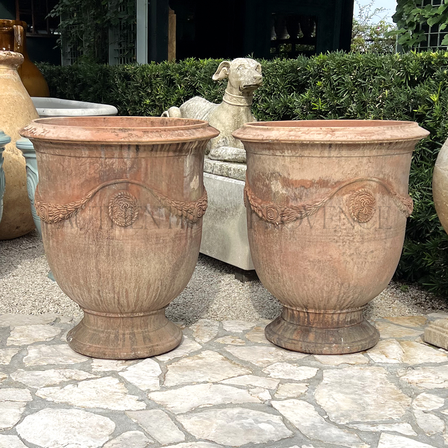 Pair of French Anduze Pots