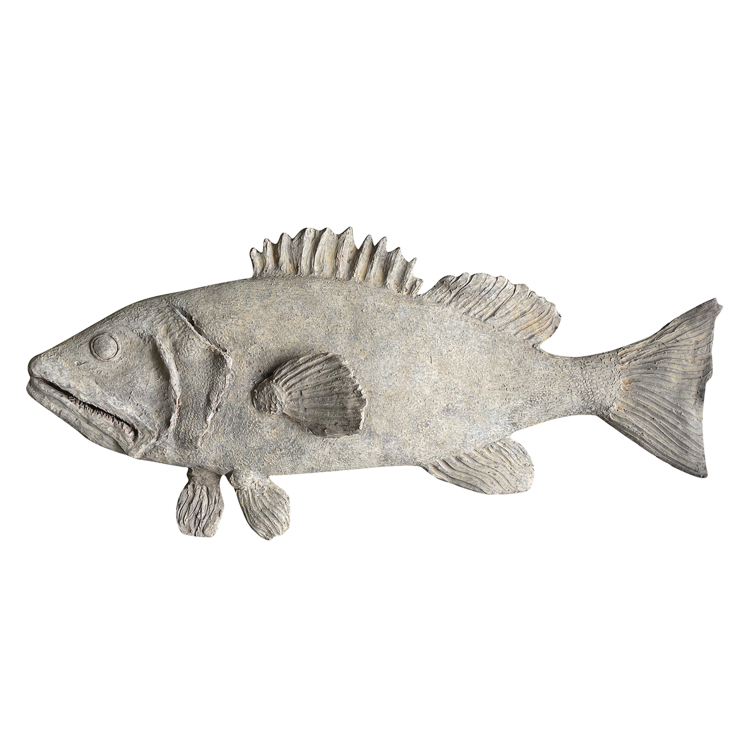 Large Terra Cotta Fish Statuette