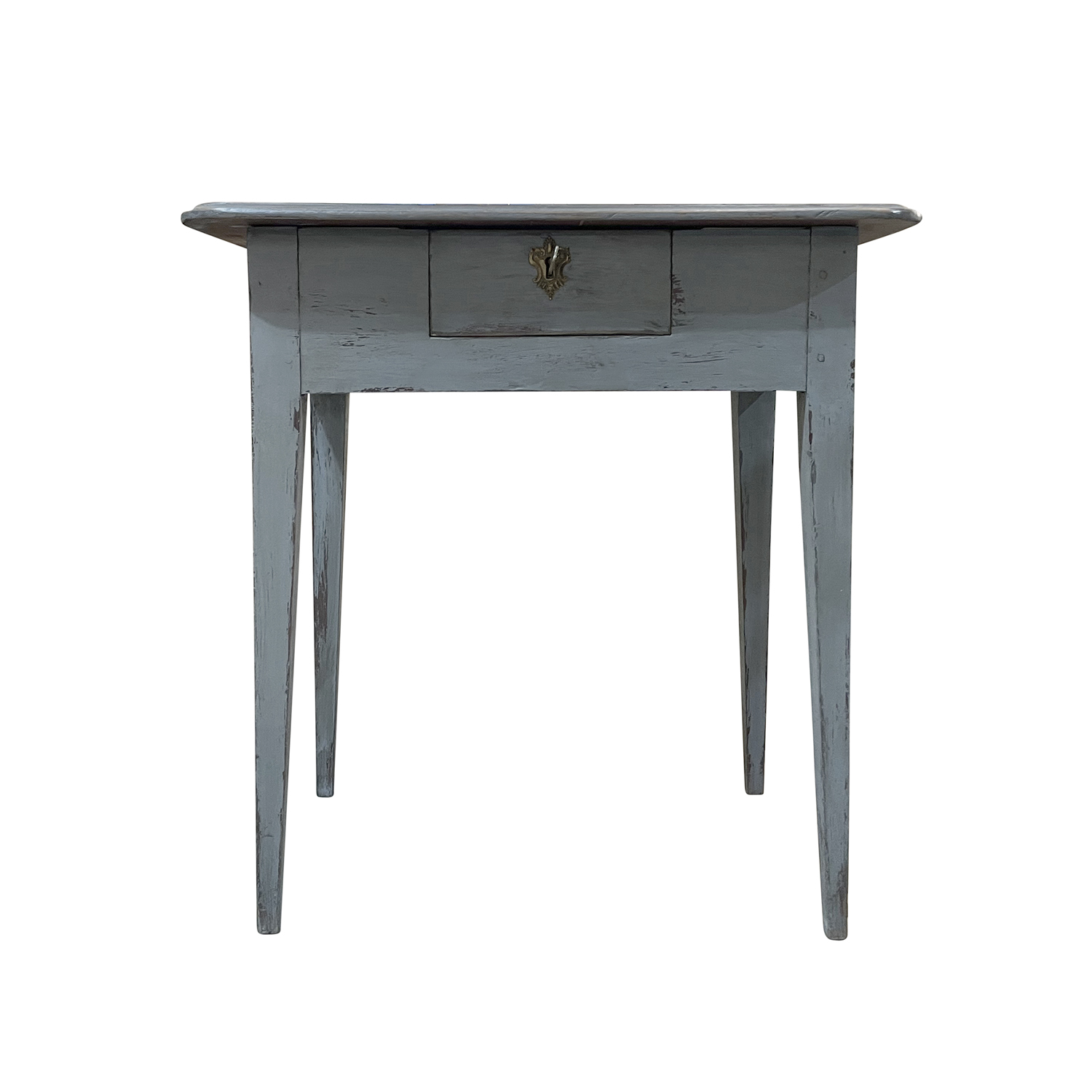 19th Century Blue-Grey Swedish Gustavian Side Table – Scandinavian Kitchen Table
