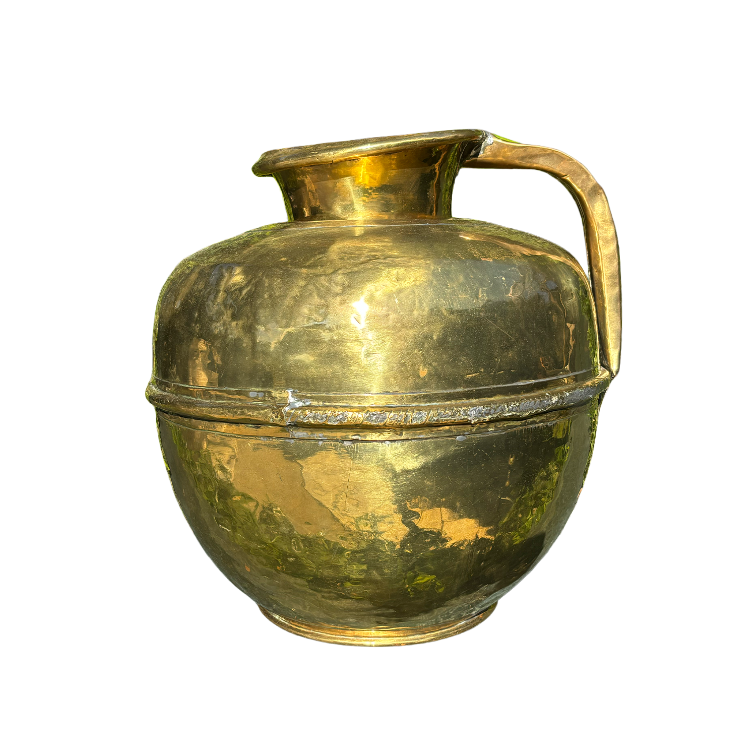 Large Laiton Brass Pot, Circa 1900