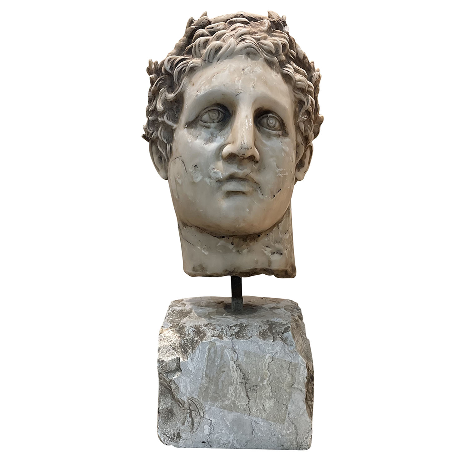 19th – 20th Century Italian Carrara Marble Head