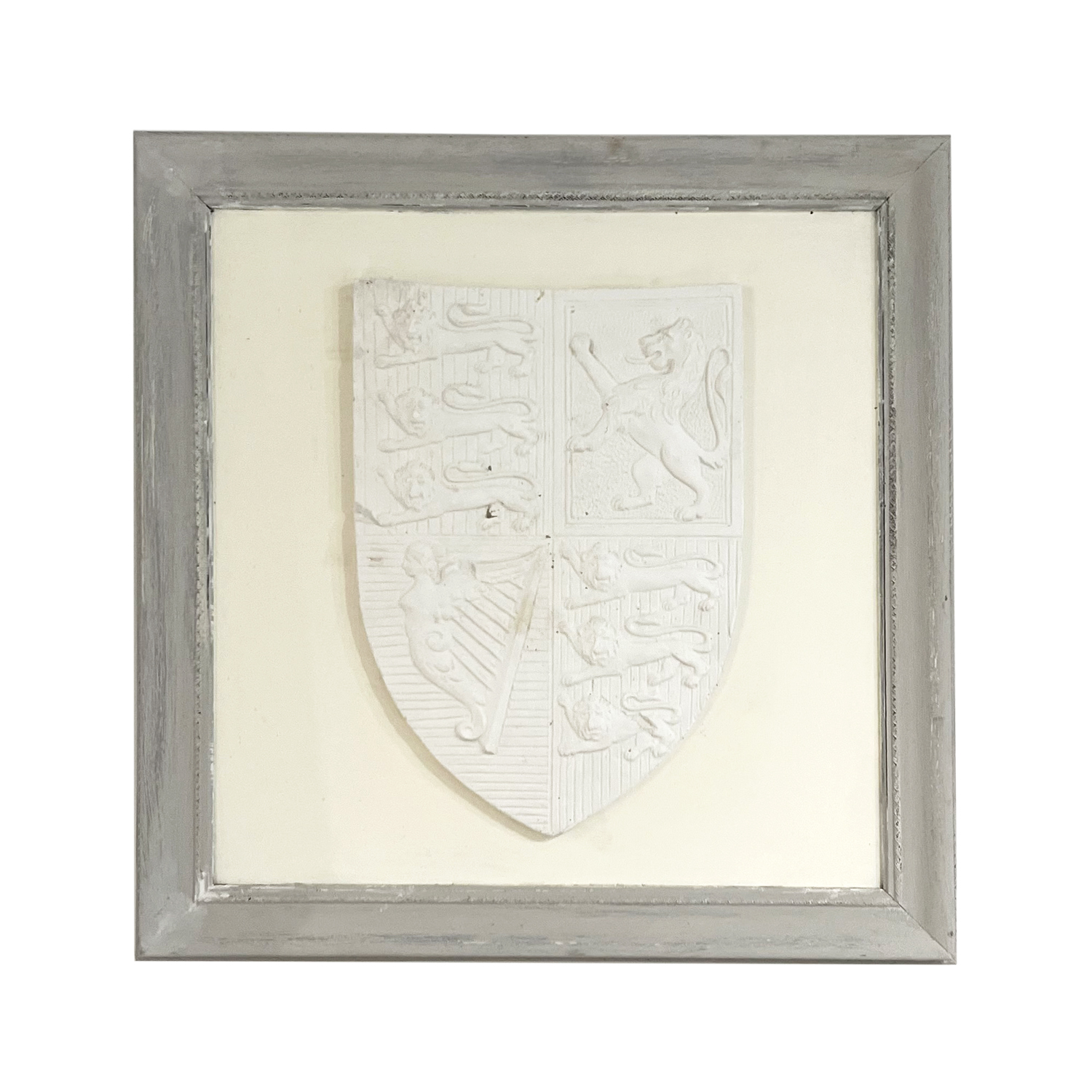 French Plaster Crest Shield