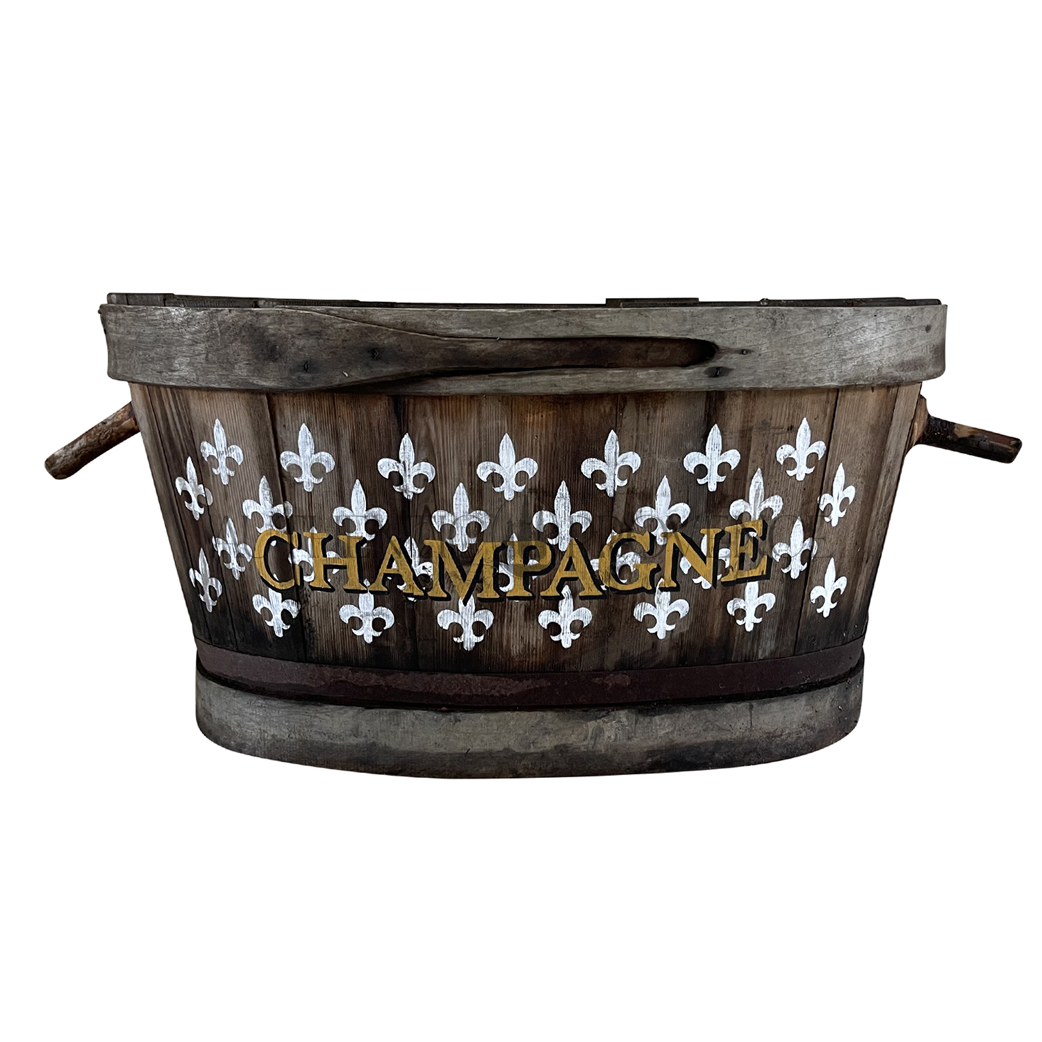 French Grape Harvest Bucket Champagne