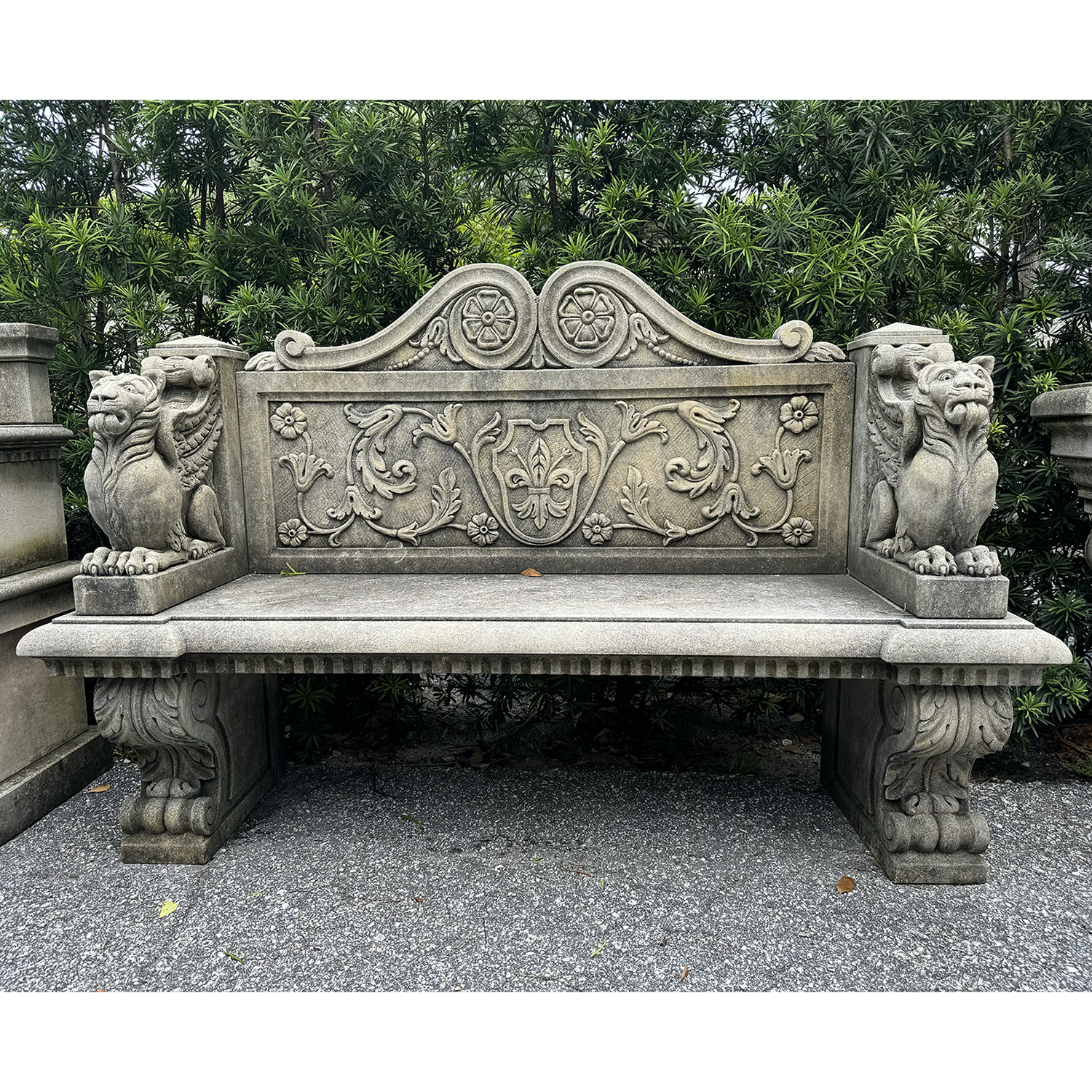 Renaissance Style Old Garden Bench