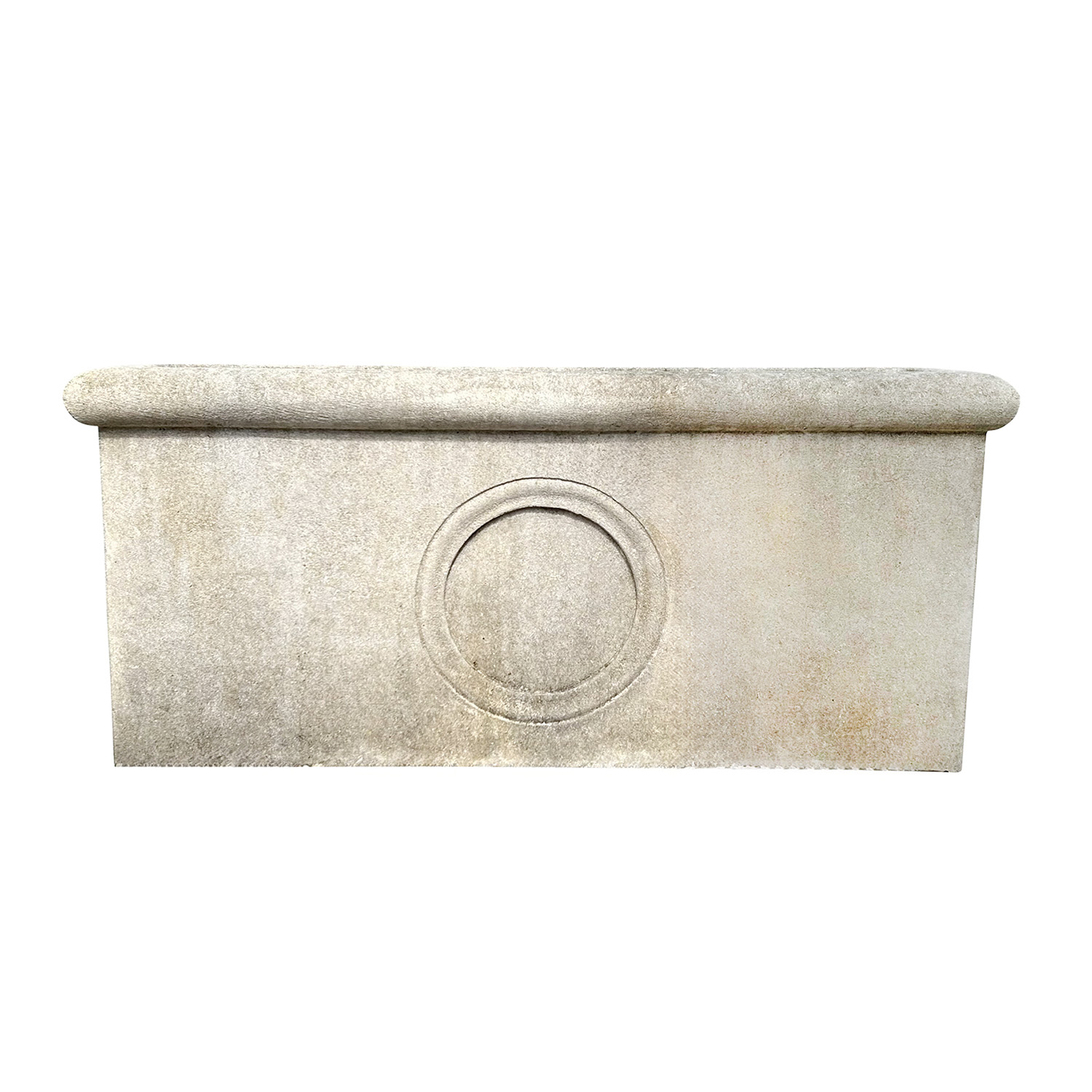 Neoclassic Cassetta Planter in Limestone