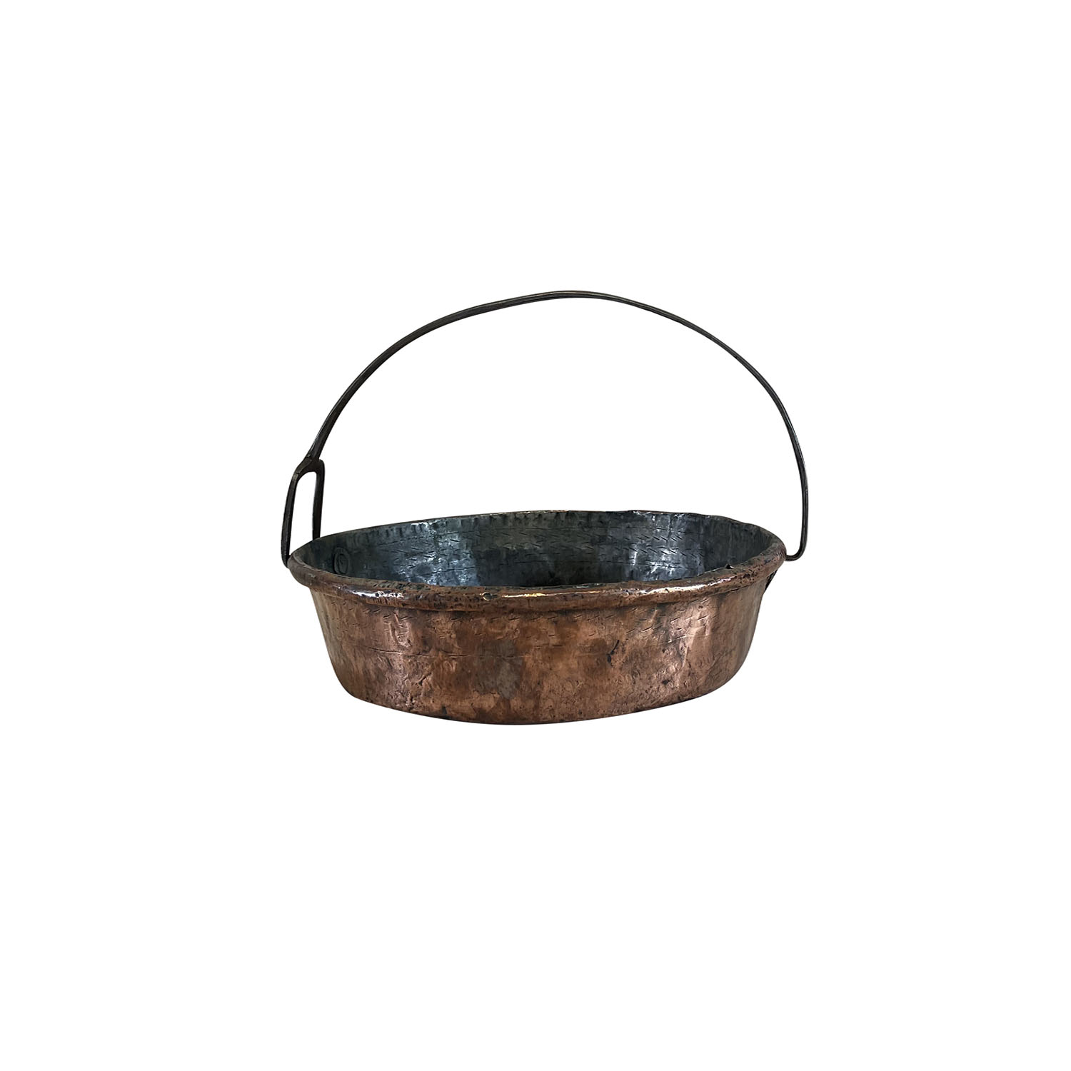 19th C. Shallow Copper Pot