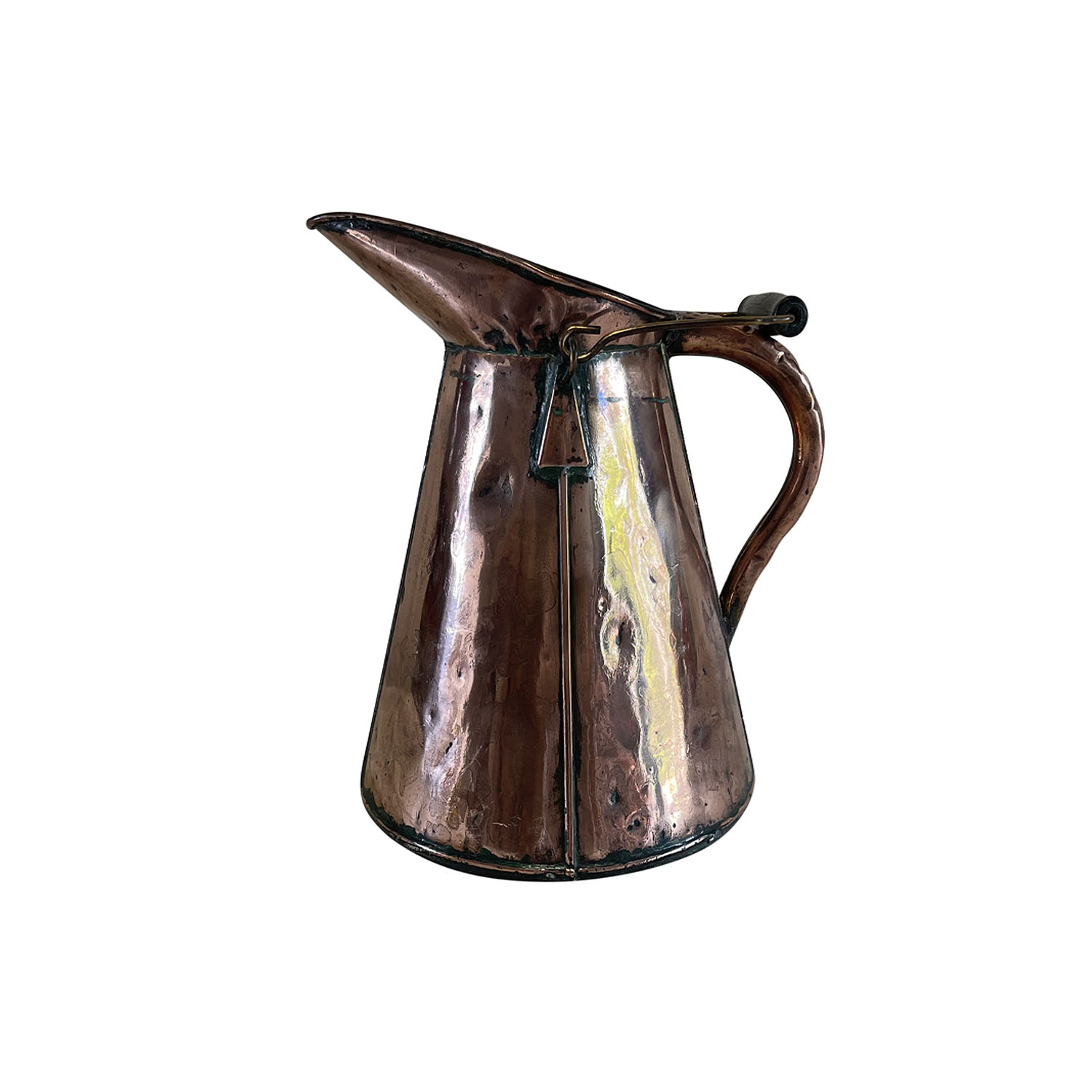 Large French Copper Pitcher 19th Century