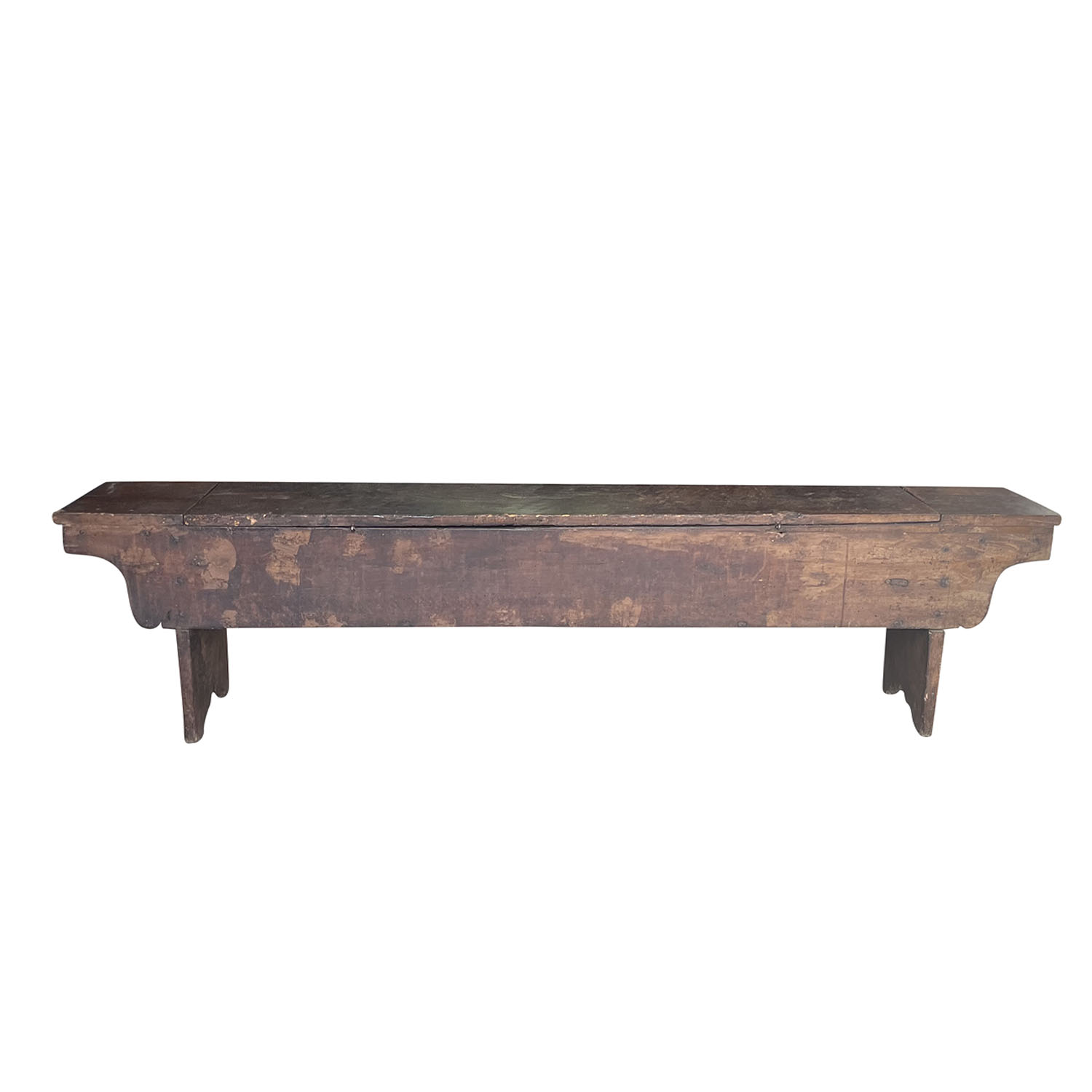 18th Century Italian Walnut Bench – Antique Wood Cassa Panca