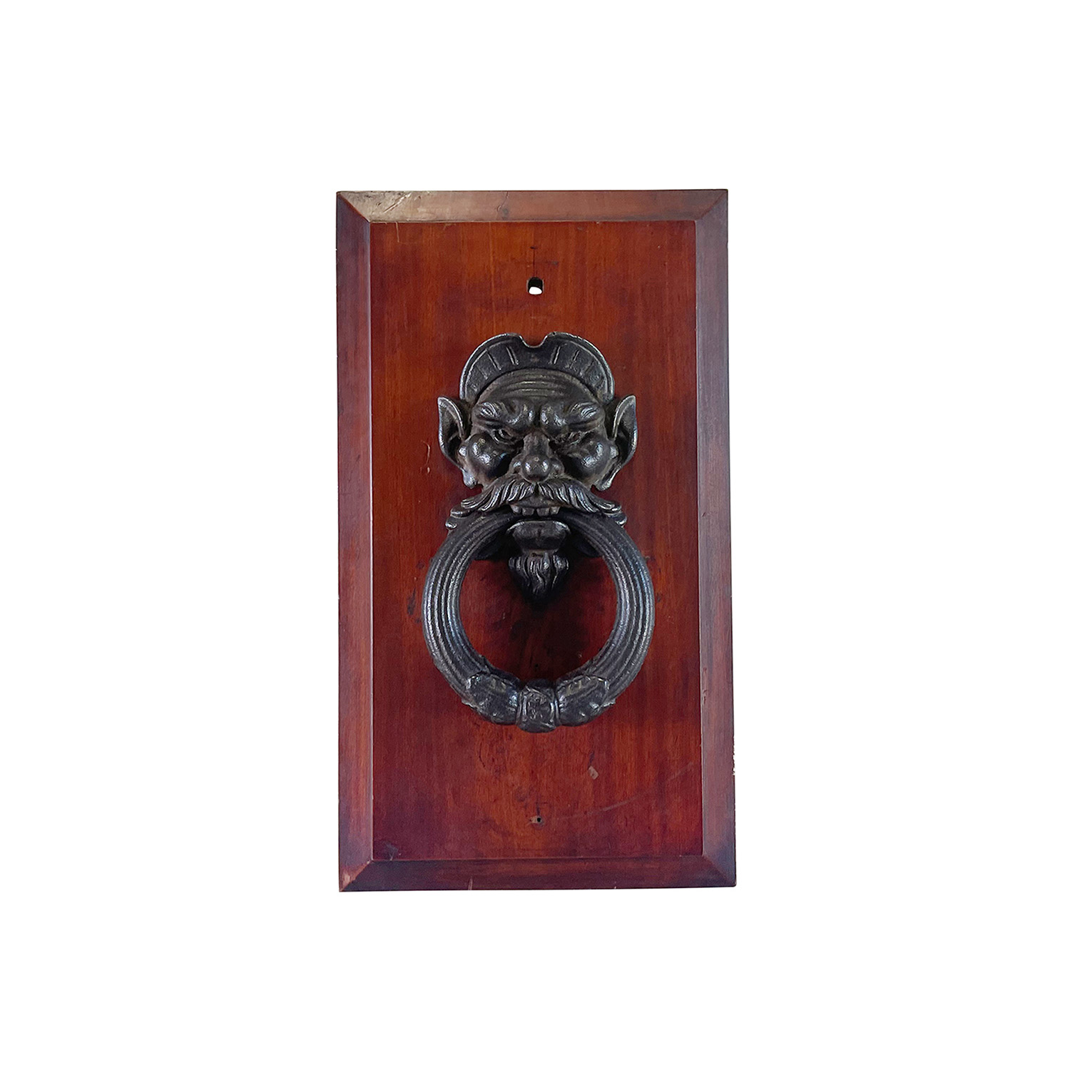 16th – 17th Century Italian Antique Mounted Metal Door Knocker – Venetian Décor