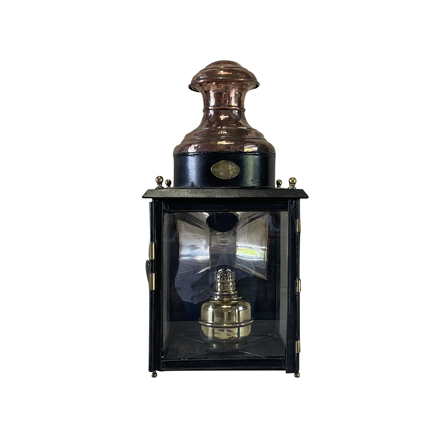 19th Century French Antique Wall Mount Lantern Luchaire & Fils