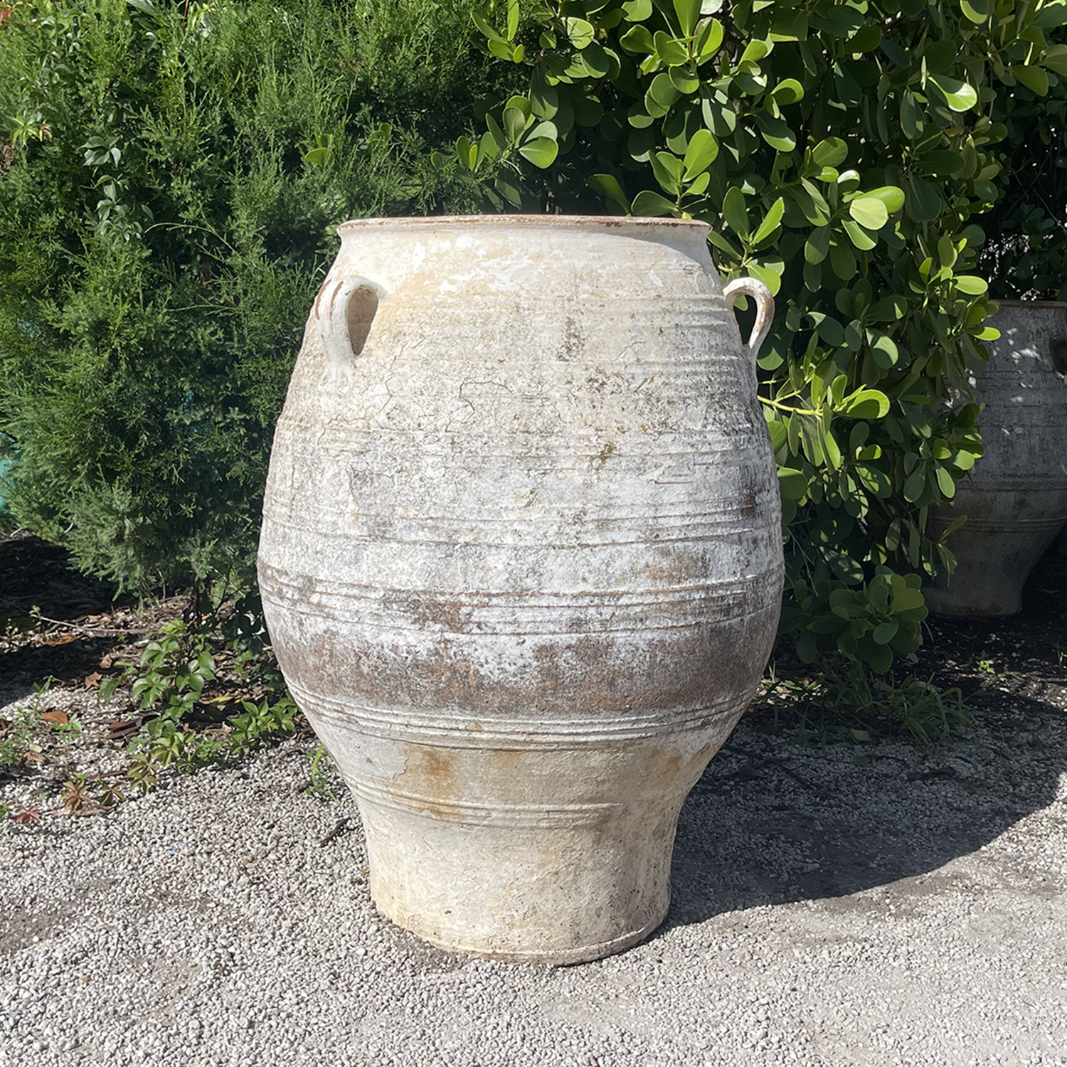 19th Century Handcrafted Terracotta Olive Oil Jar from Greece
