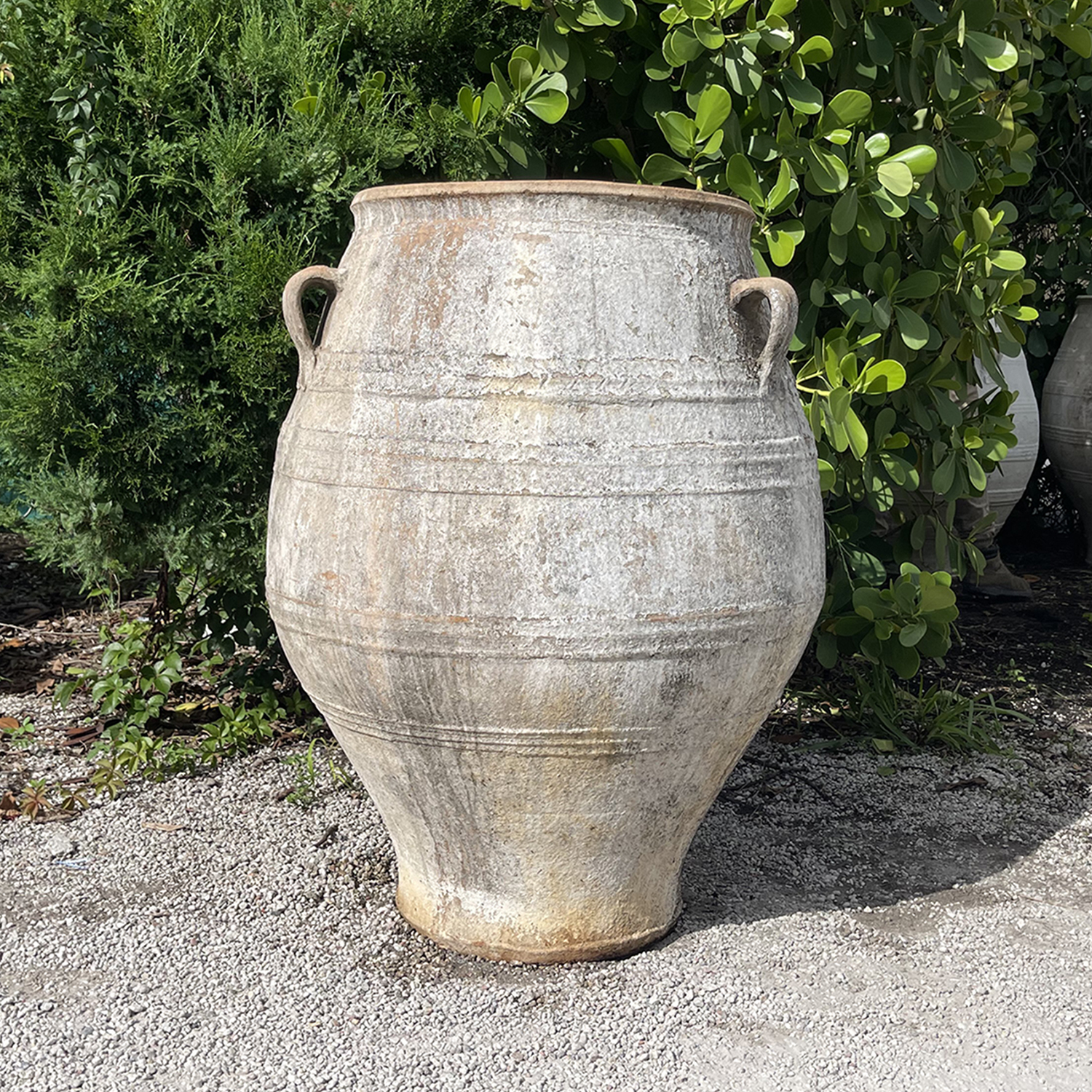 19th Century Antique Weathered Greek Terracotta Olive Jar