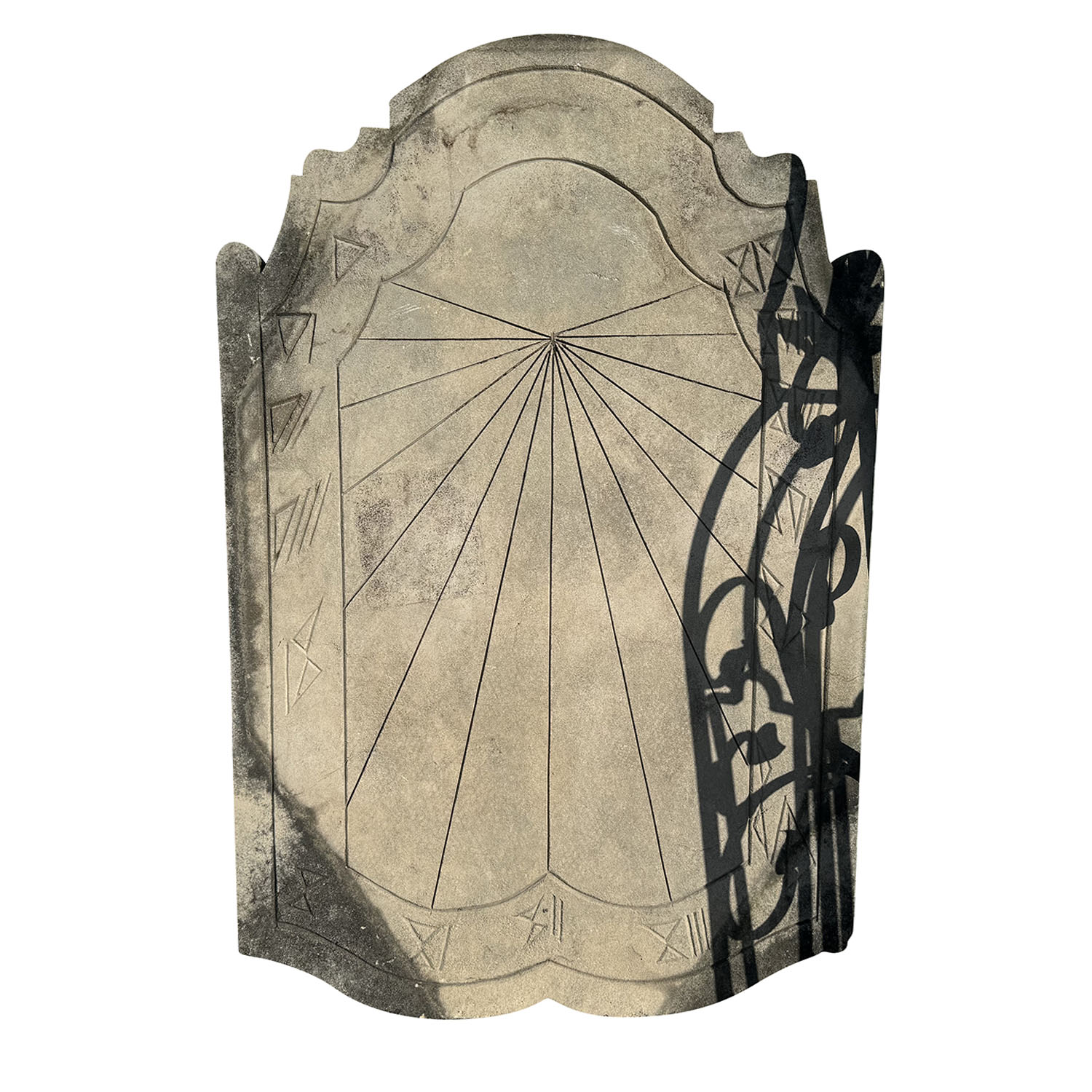 Large Wall Mount Sundial in Hand Carved Limestone