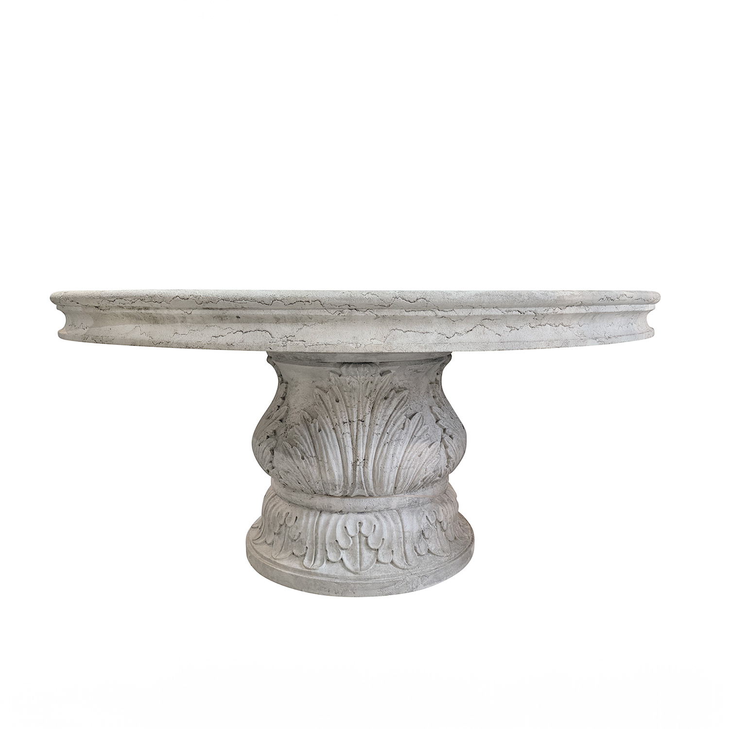 19th / 20th Century Circular Table in carved Marble from Italy