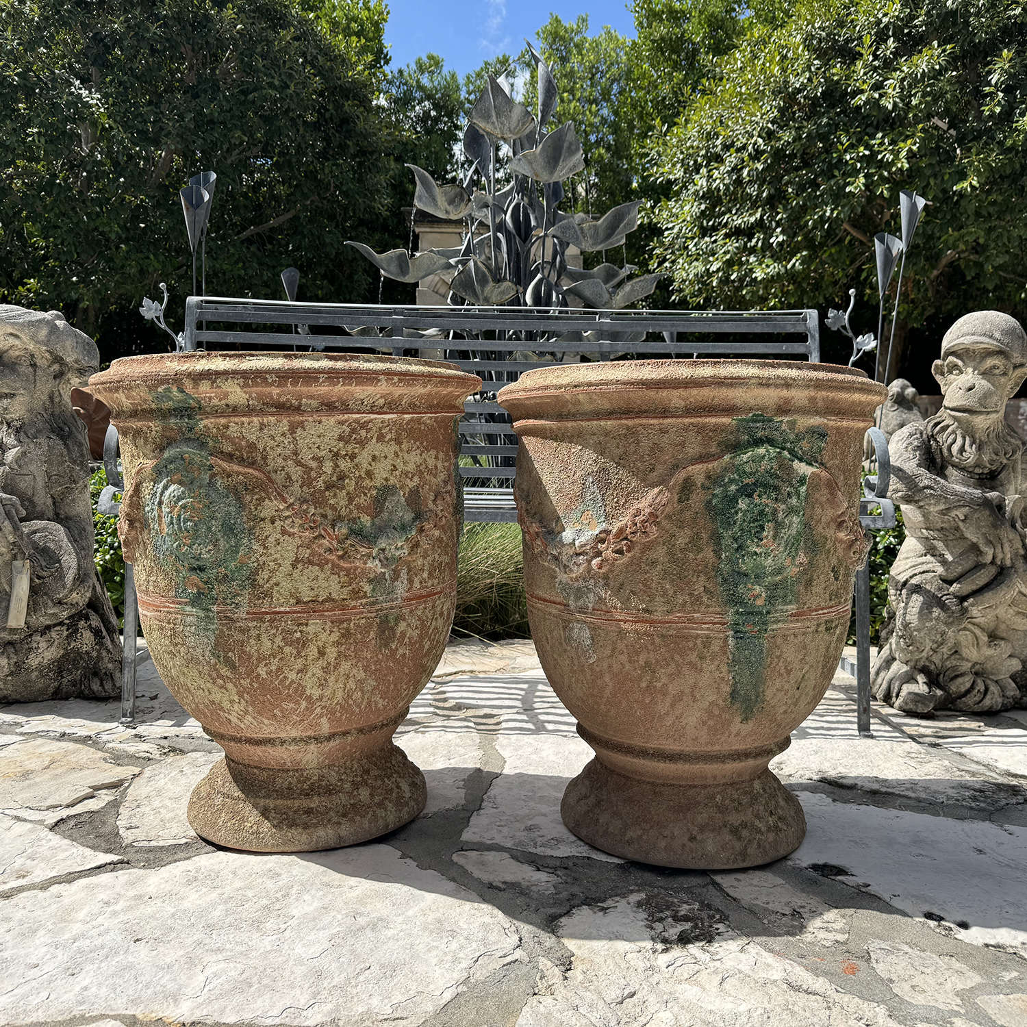 A Pair of Terracotta Anduze Planters