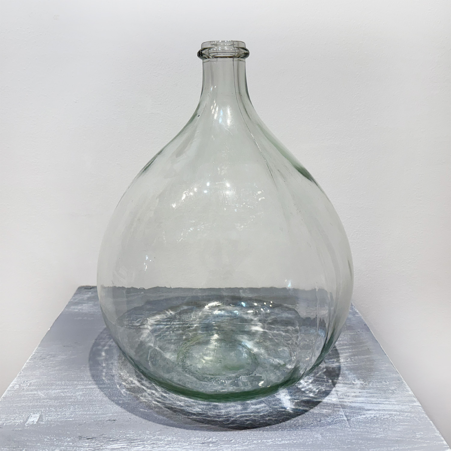 Large Vintage Hand – Blown Demijohn from Italy