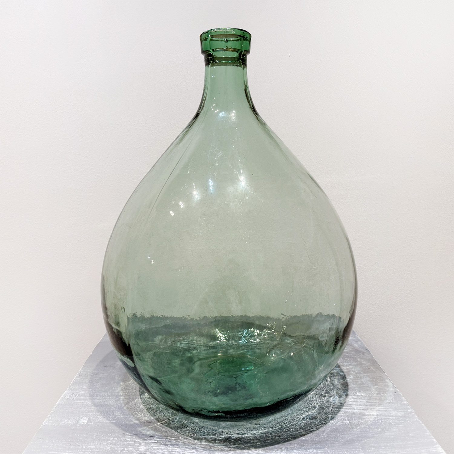 Large Vintage Hand – Blown Demijohn from Italy