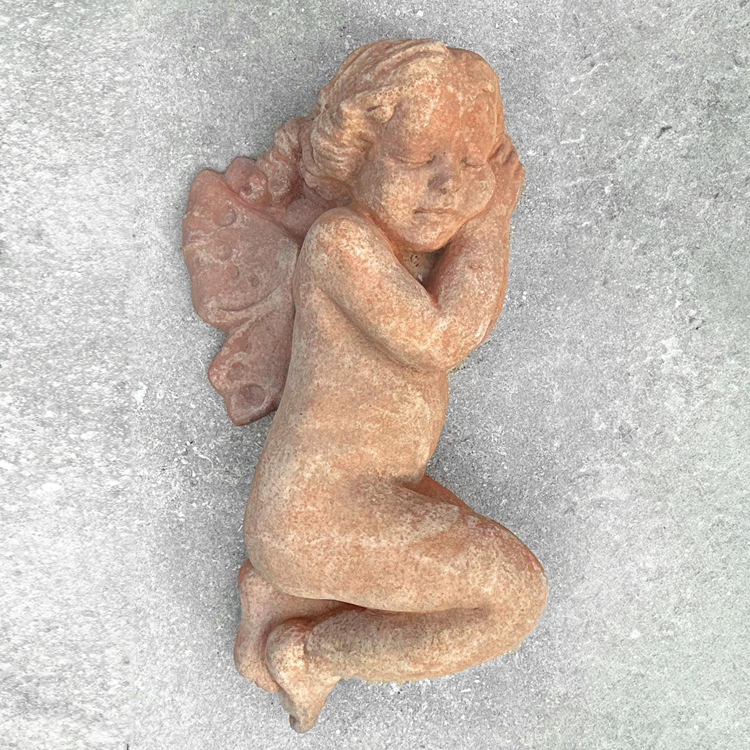 Large Tuscan Terra Cotta Angel