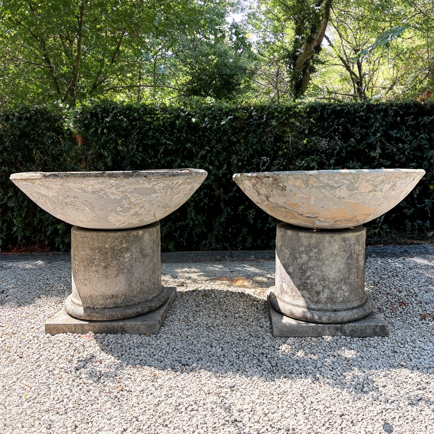 20th Century Swiss Pair of Similar Vintage Eternit Cone Planters by Willy Guhl