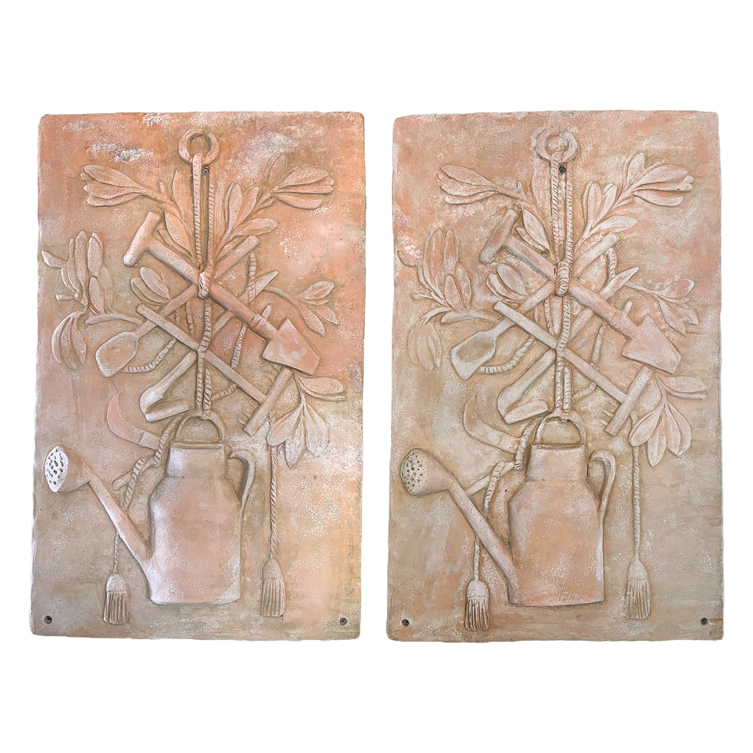 Pair of Italian Terra Cotta Wall Panels