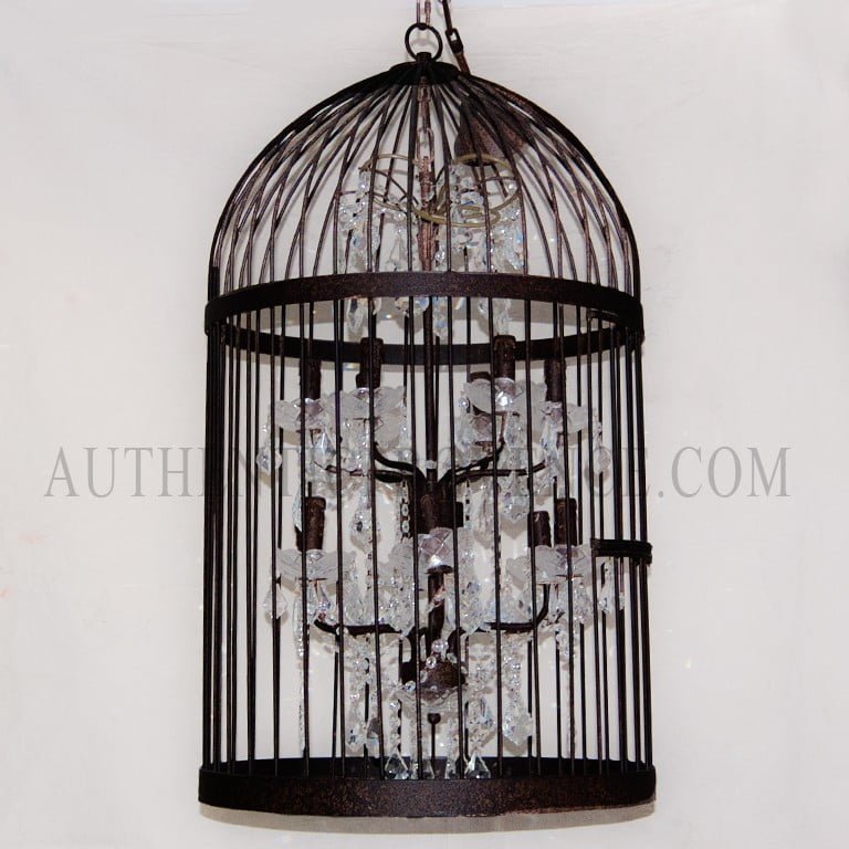 Chandelier Cage A Oiseaux