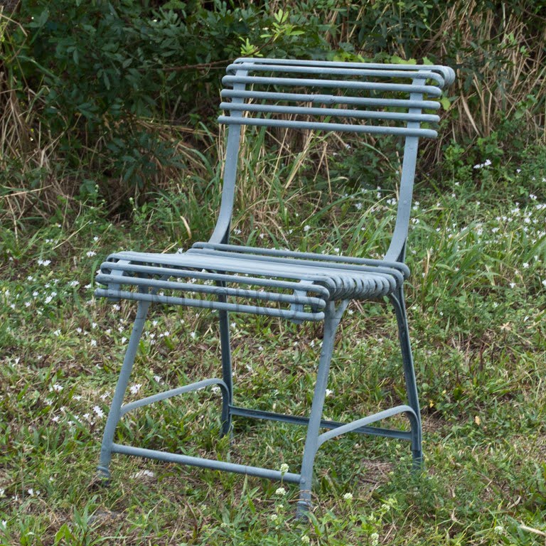 Metz Garden Chair in Galvanized Metal