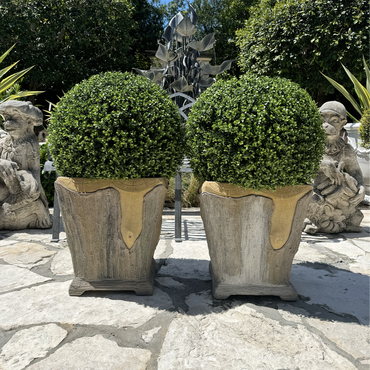 Pair of Tapered Garden Pots