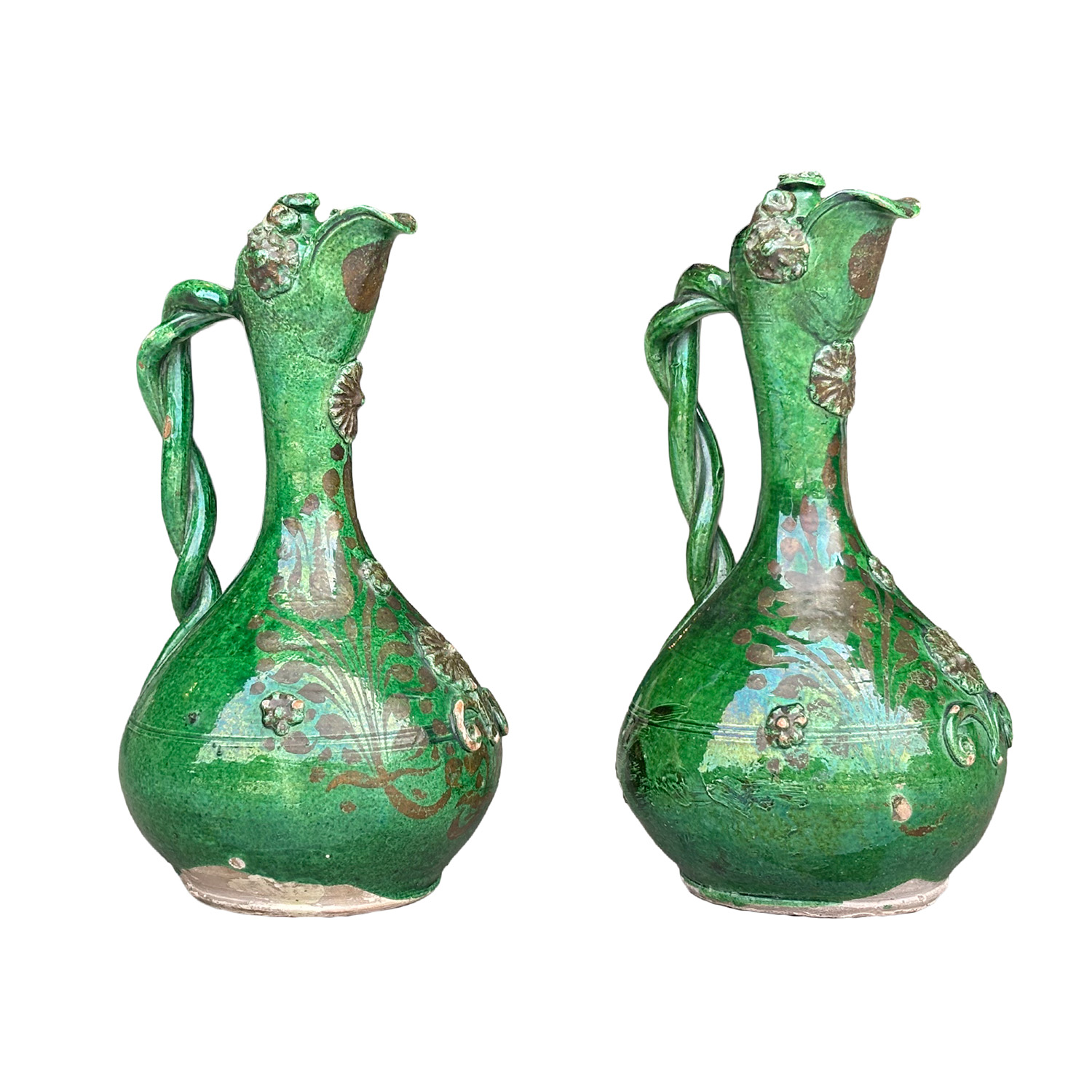 19th Century Lidded Demoiselle Vases d’Avignon