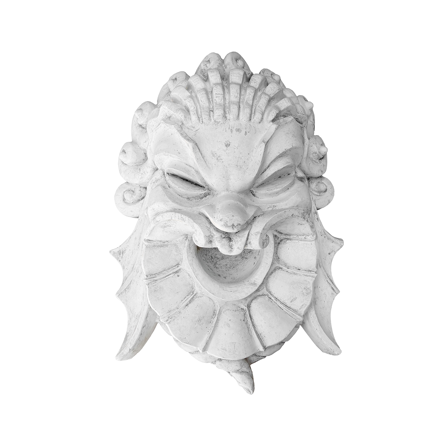 20th Century Vintage Wall Mounted Grotesque Mask in Plaster