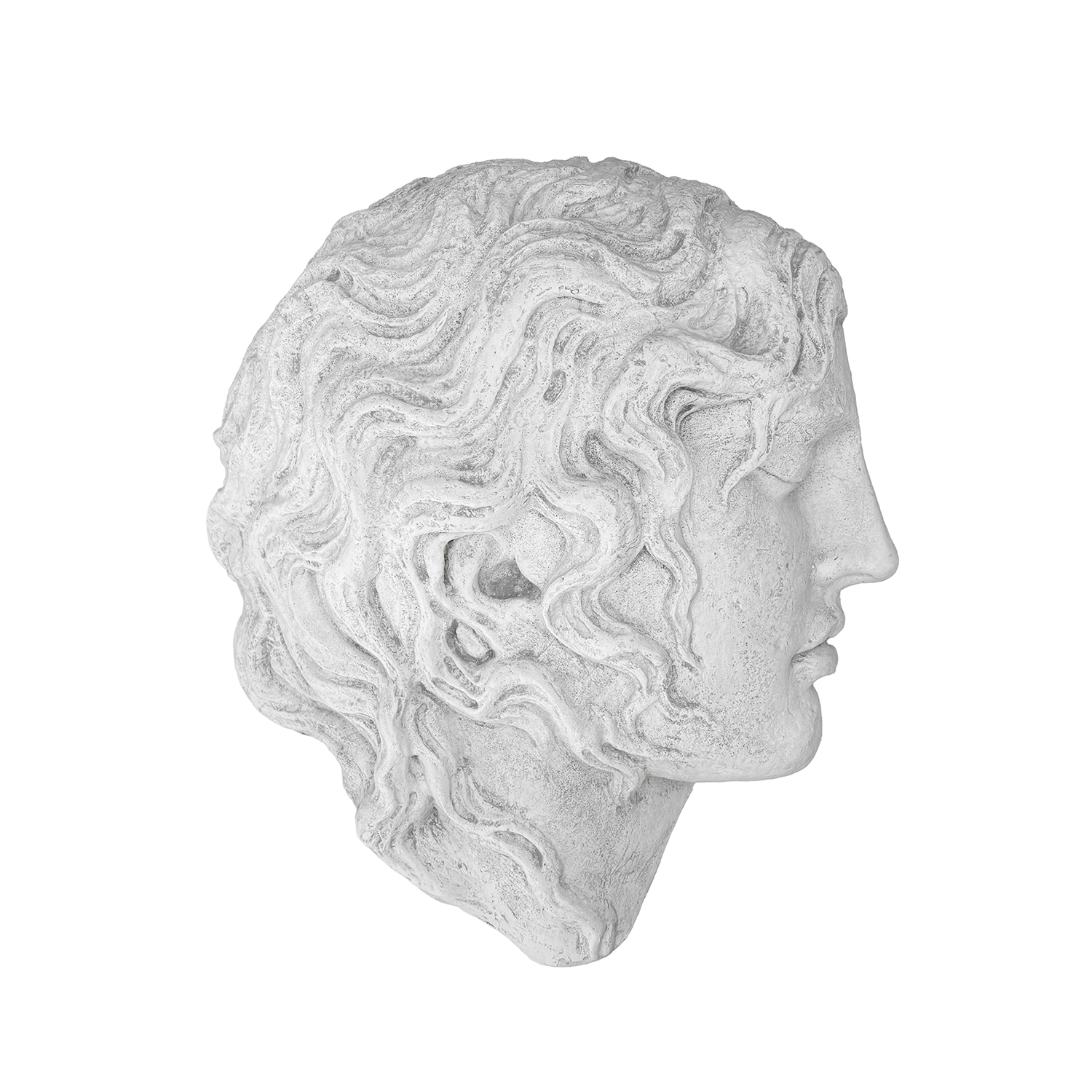 A Vintage 20th Century Wall Relief of Alexander the Great in Plaster