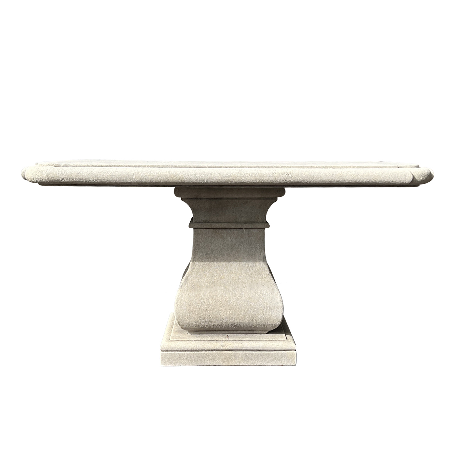 French Style Console Table D’ Elegance in Hand-Carved Limestone