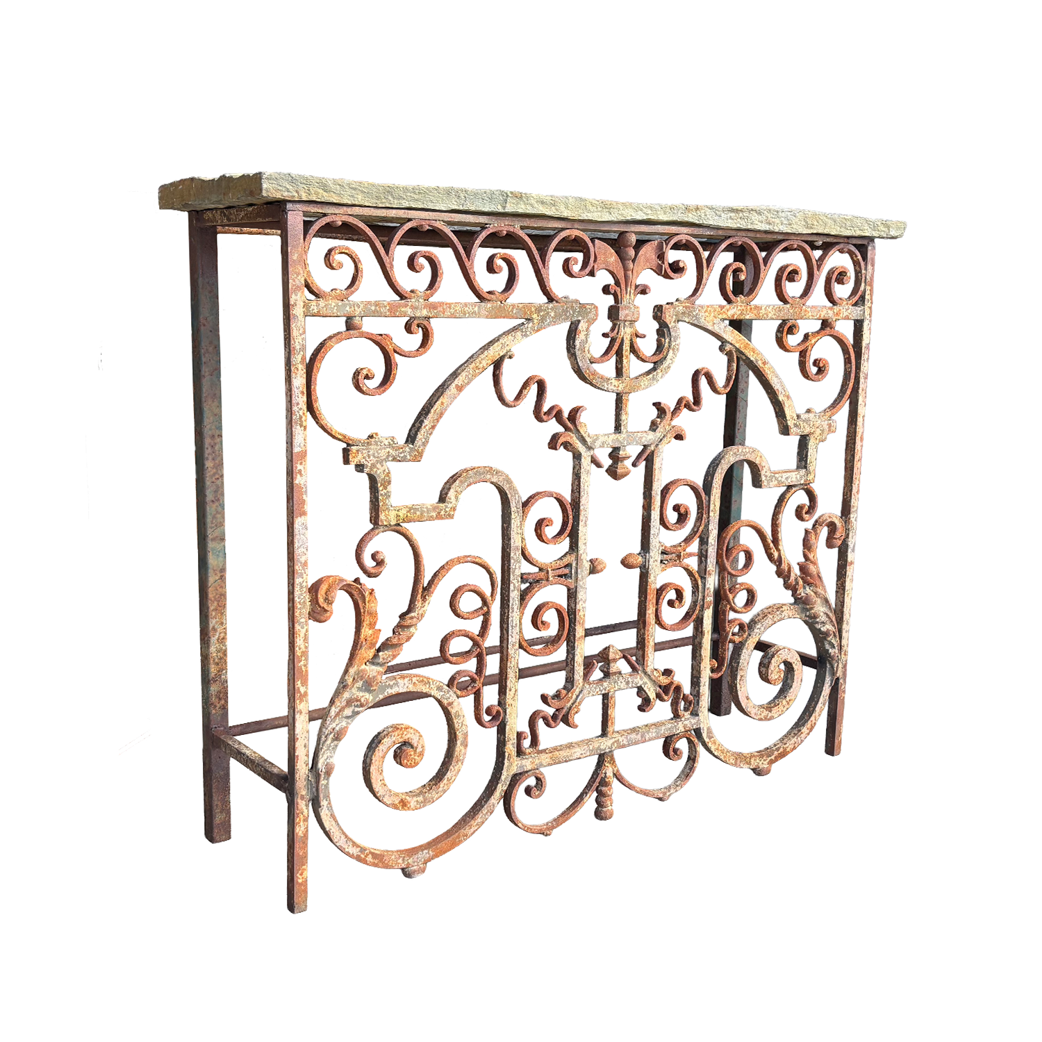 Pair of 18th Century Slate Top Consoles