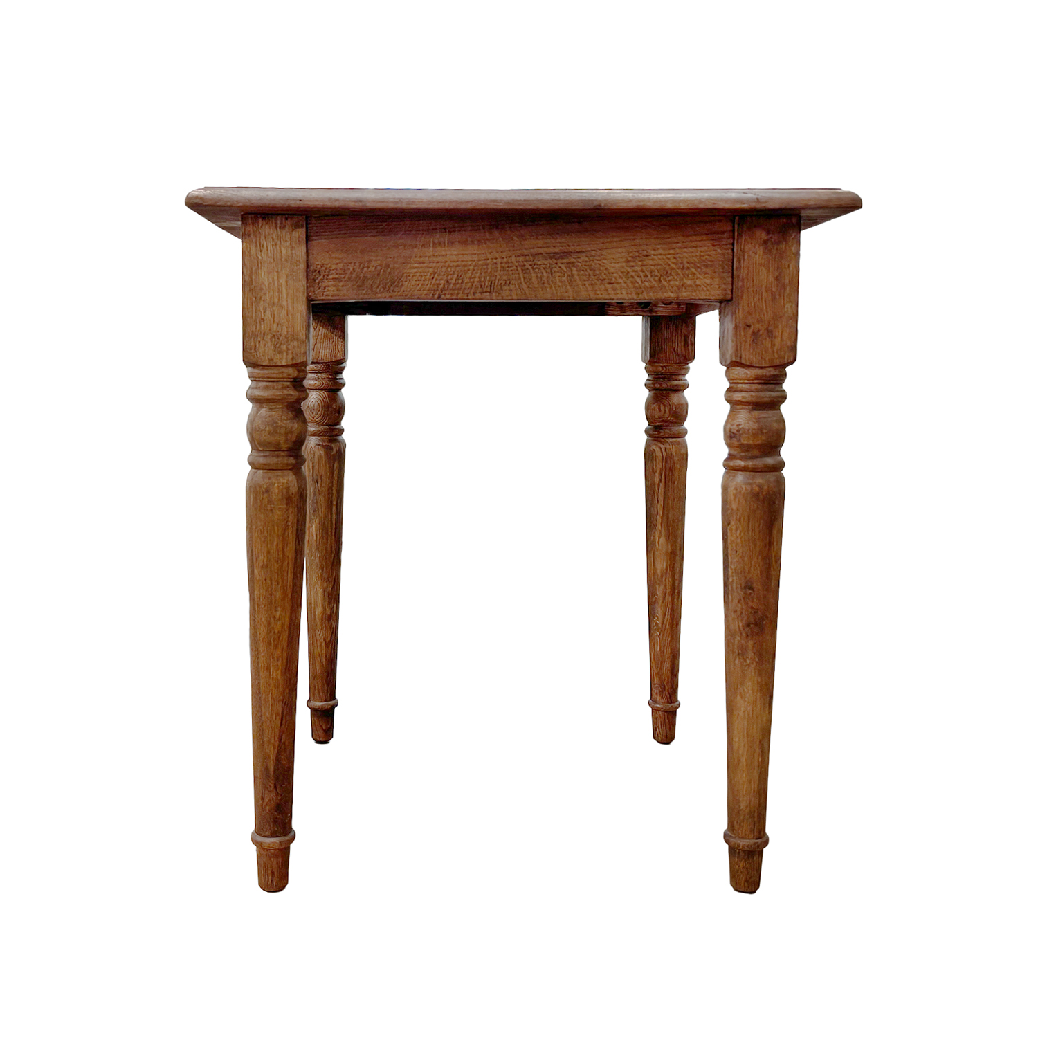 Petite French Pinewood Side Table