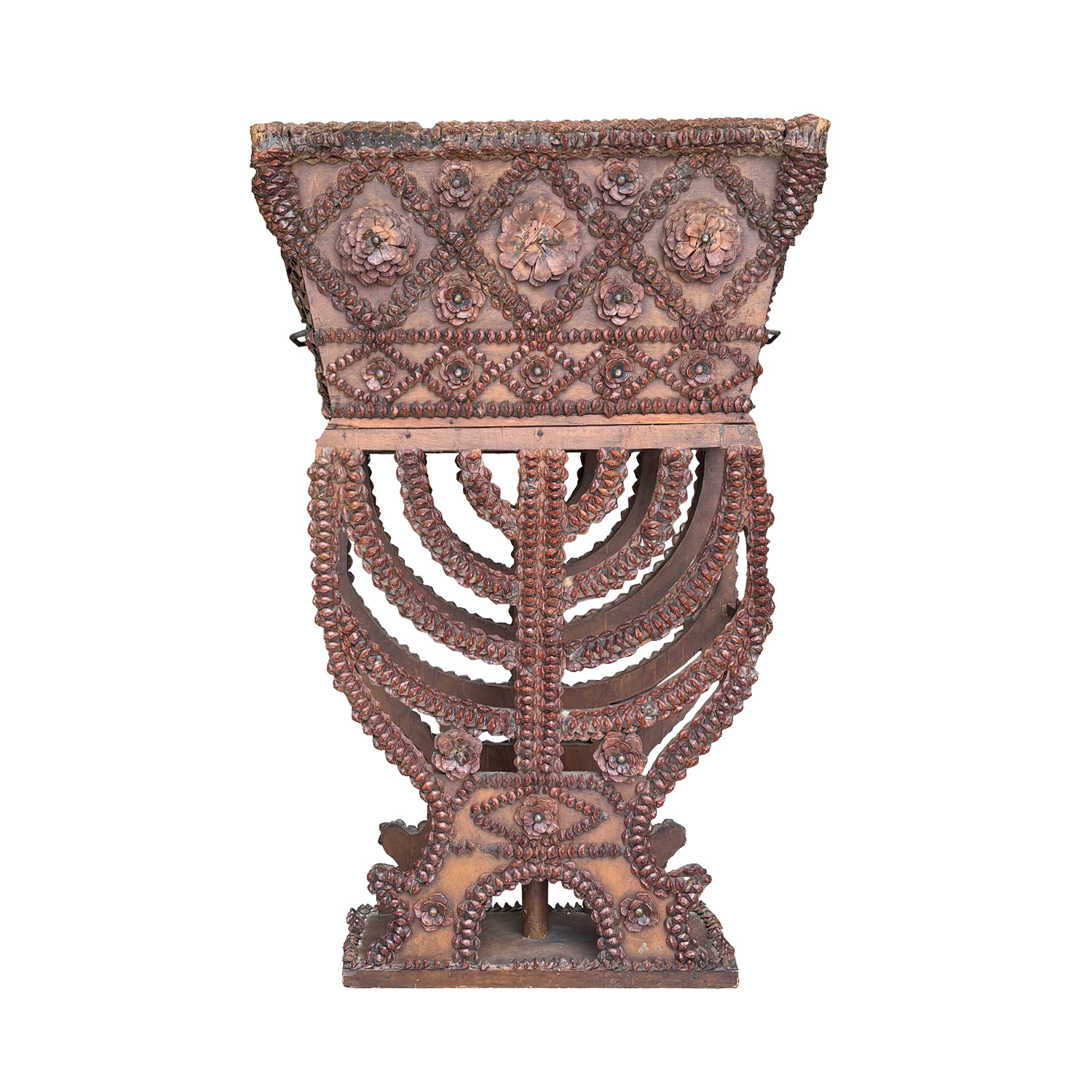 19th Century French Carved Root Wood Jardiniere