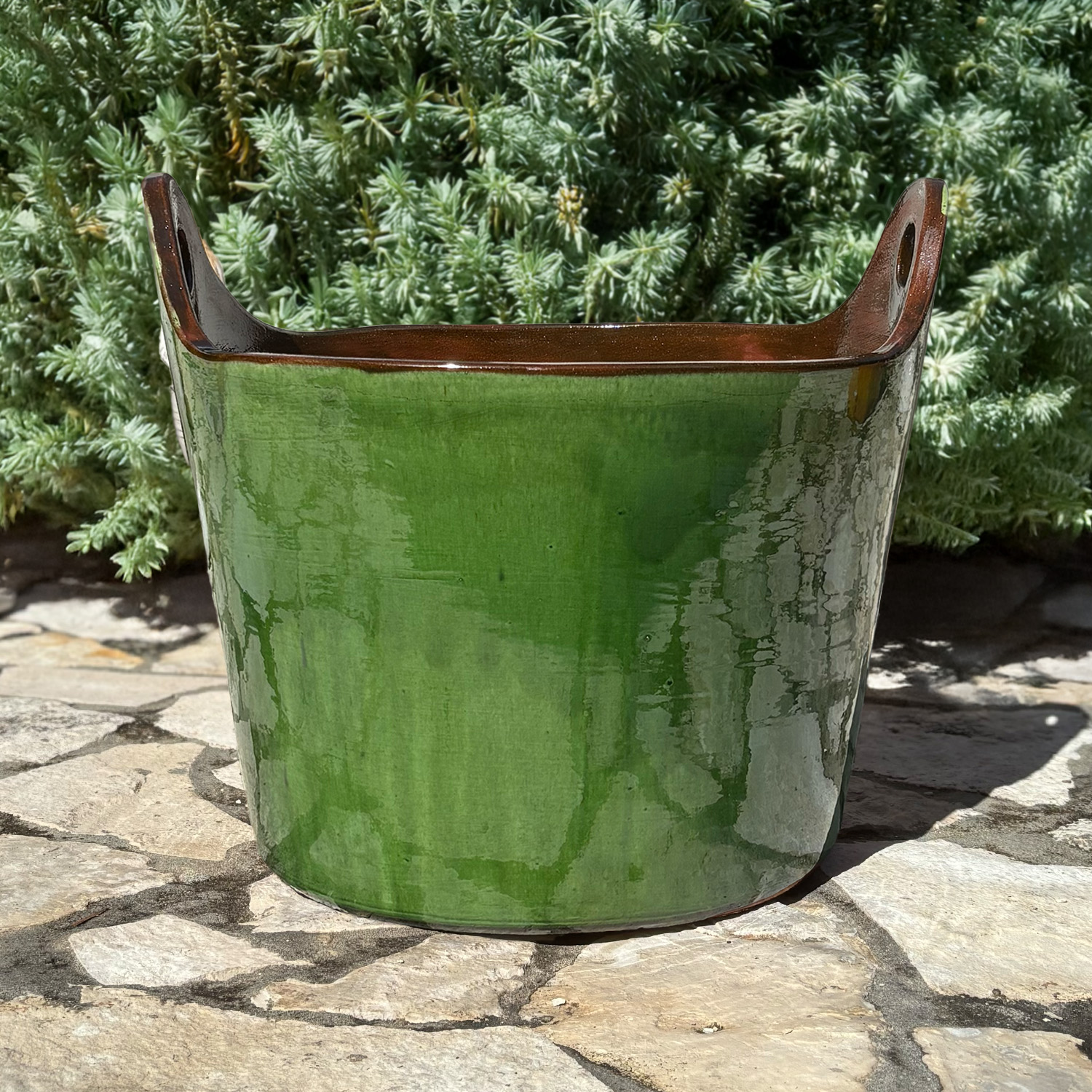 Bucket Shaped French Garden Green Planter