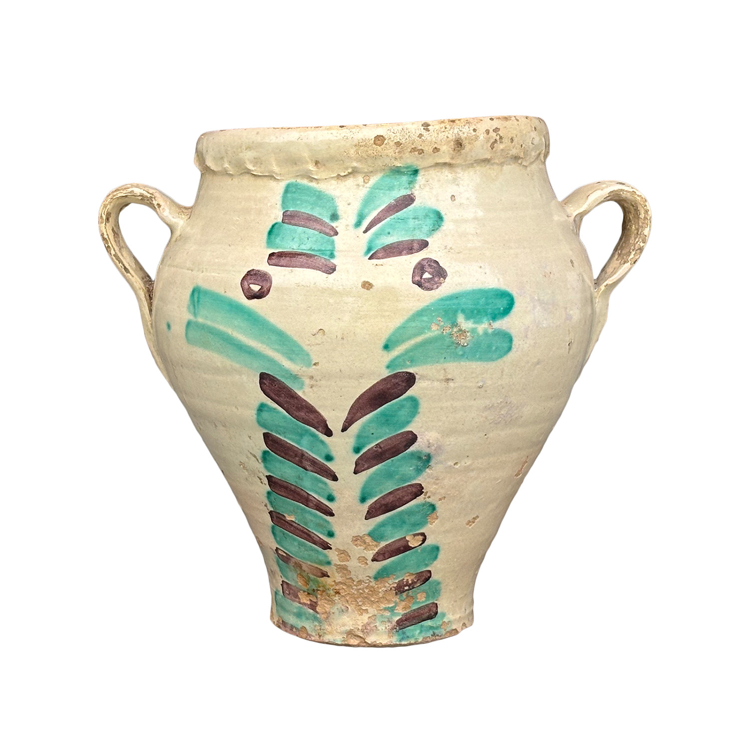 A Selection of Rustic Spanish Jar with Lateral Handles