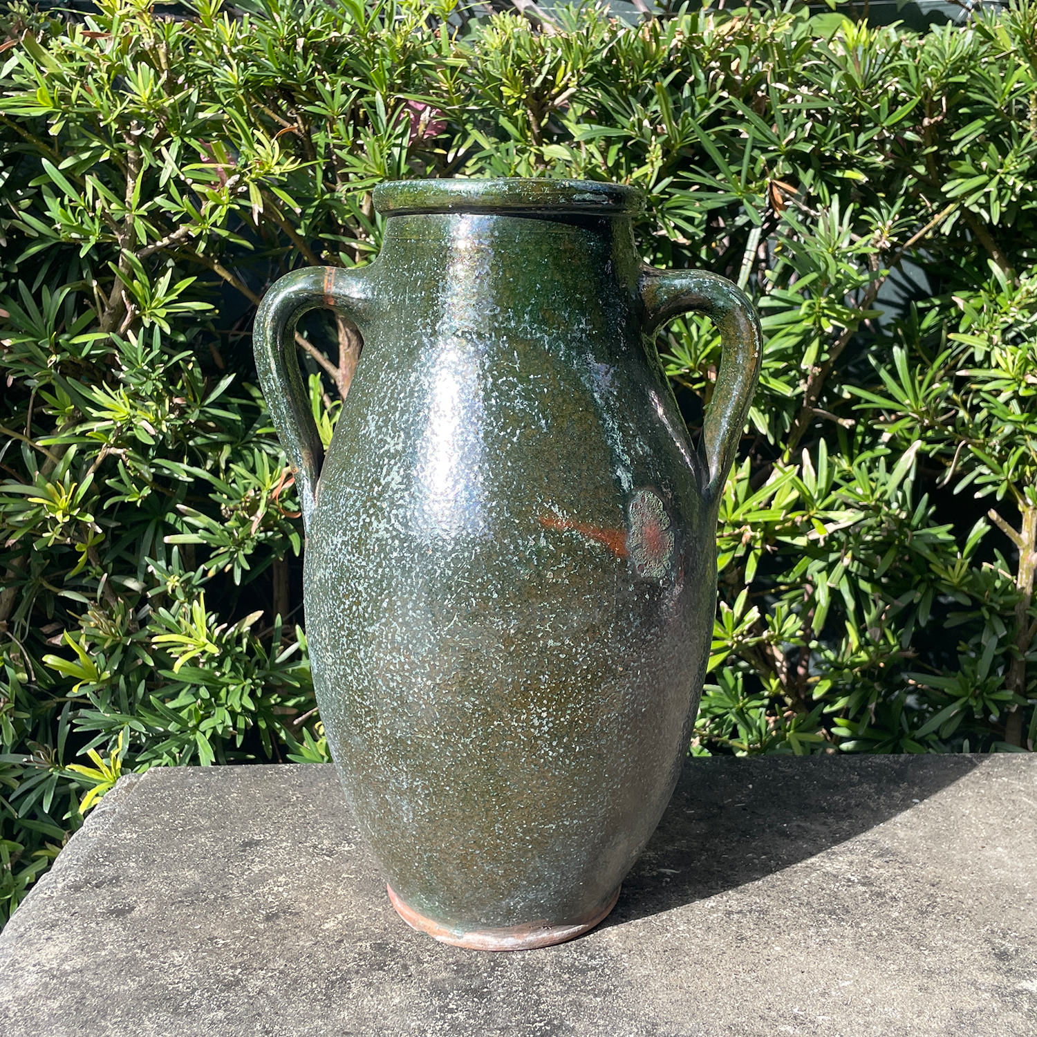 Antique Glazed European Garden Jar