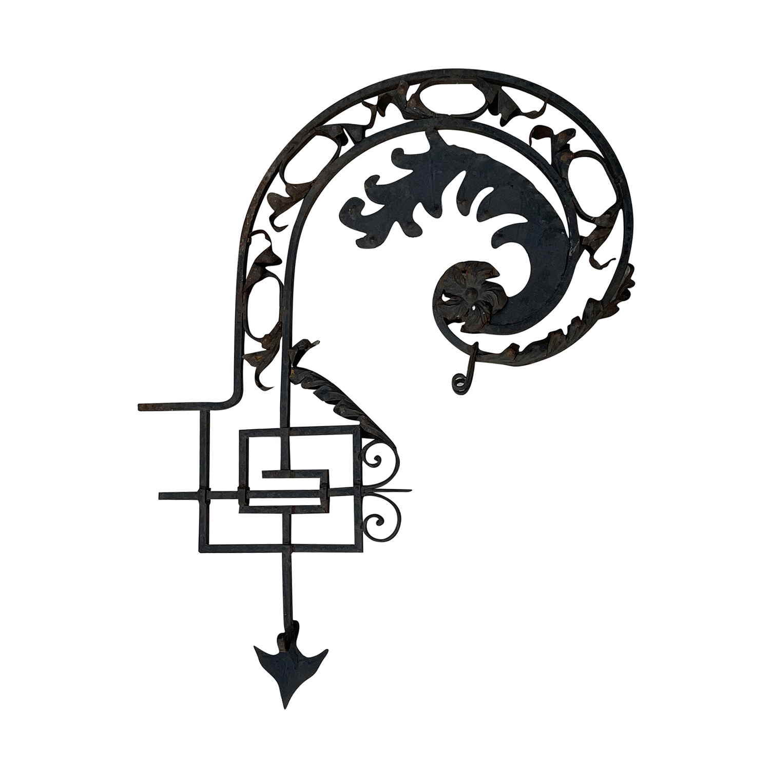 French Fer Forge Sign Holder